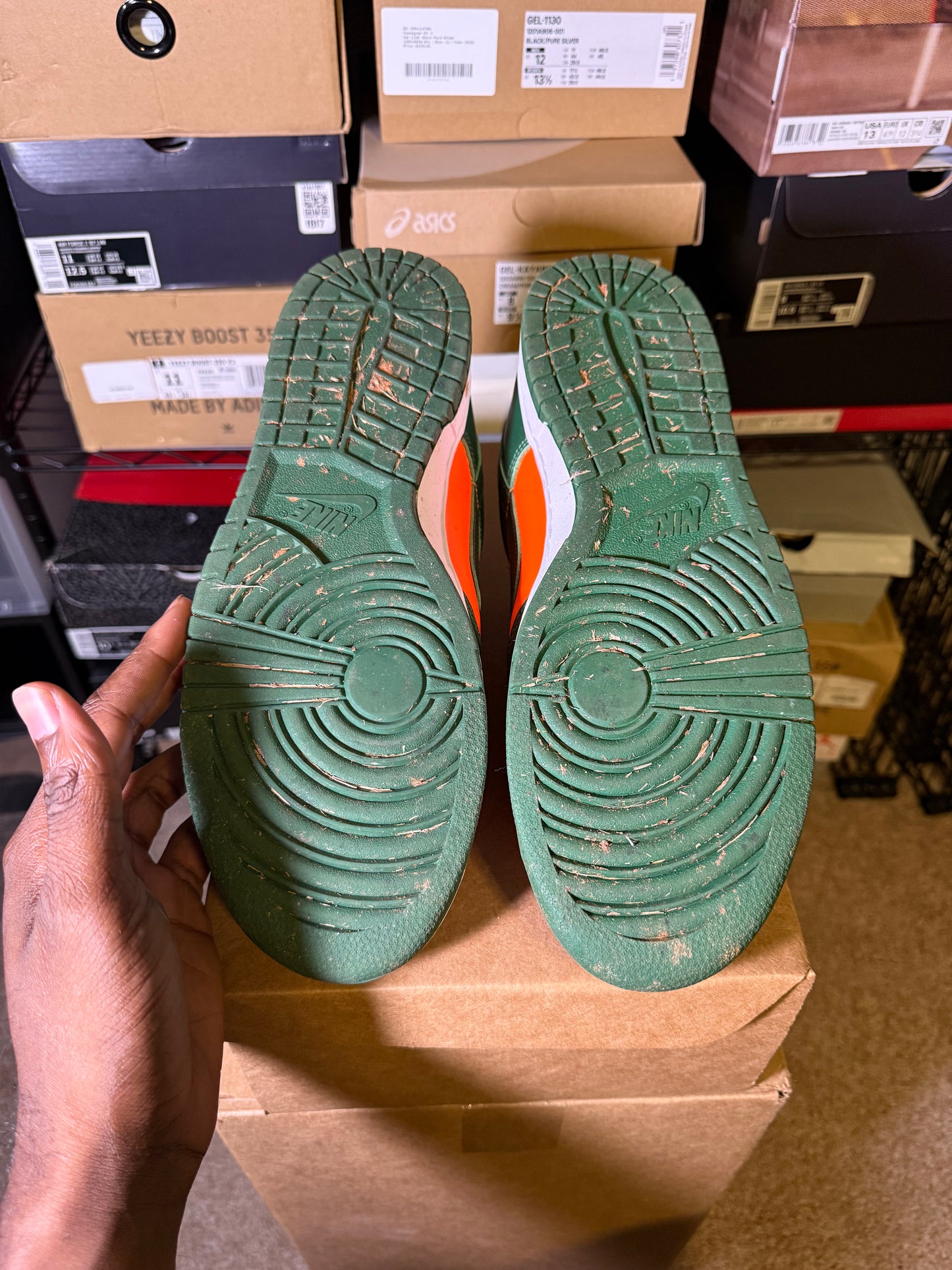 Size 12 - Dunk Low Miami Hurricanes