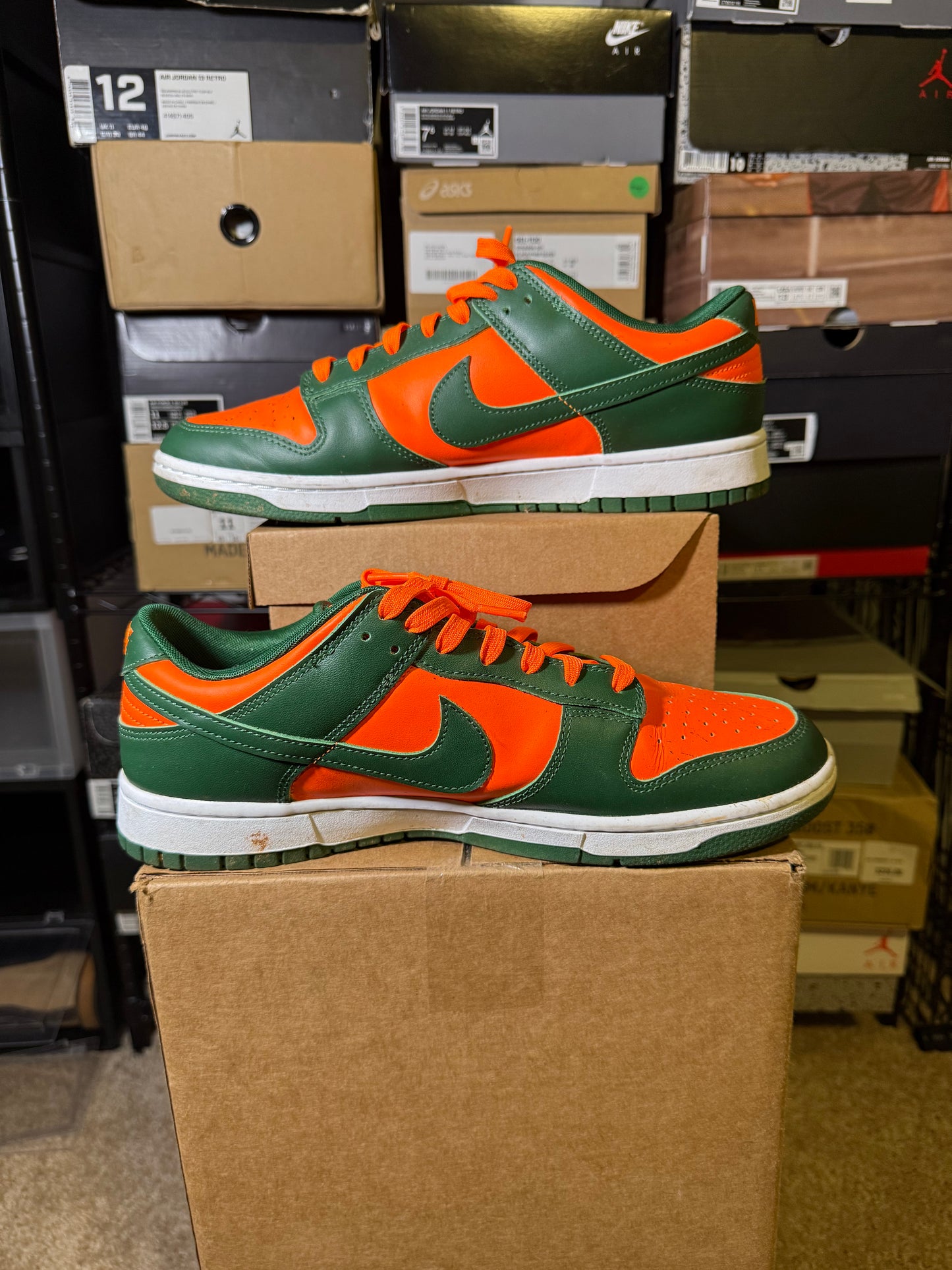 Size 12 - Dunk Low Miami Hurricanes