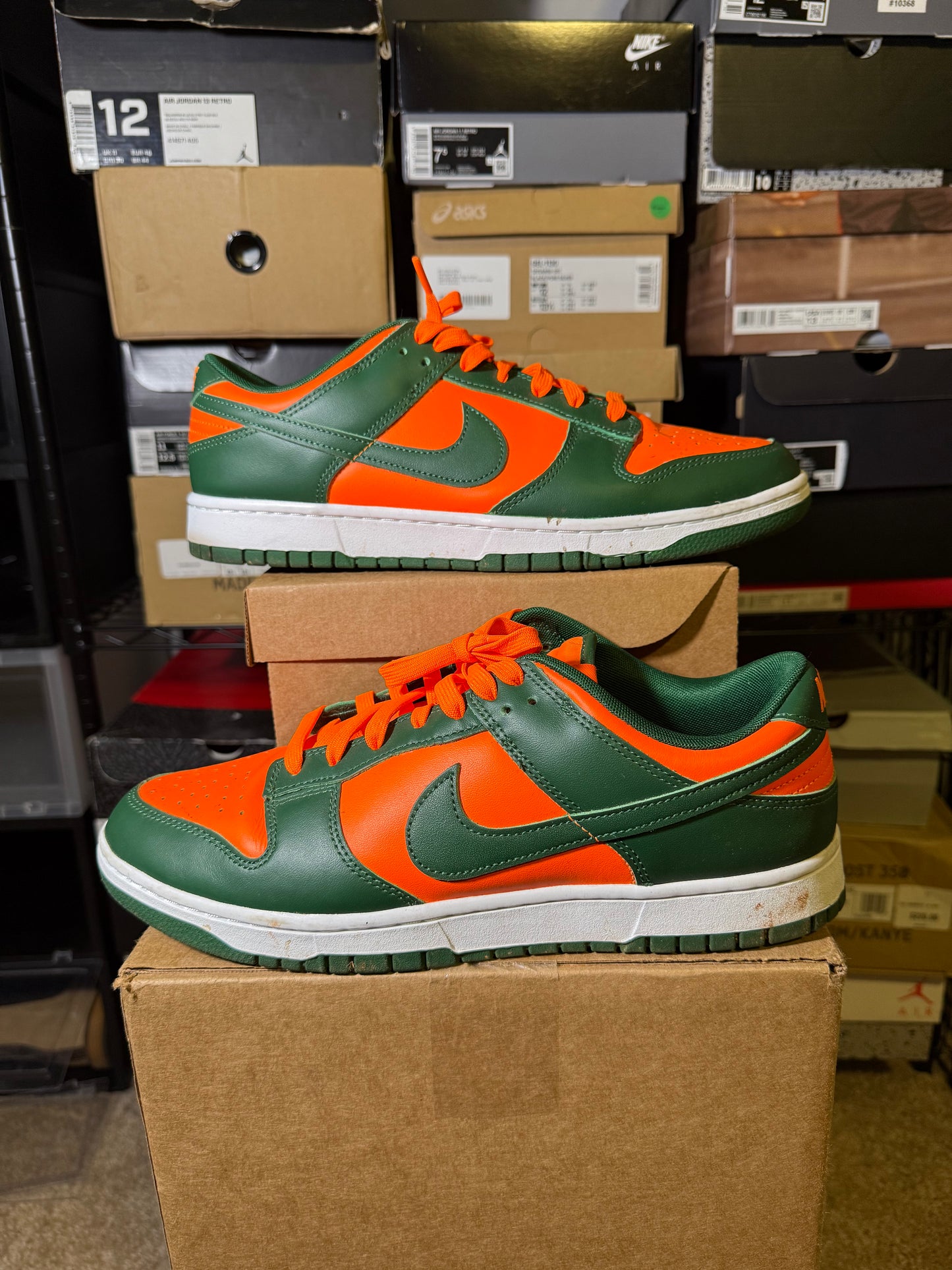 Size 12 - Dunk Low Miami Hurricanes
