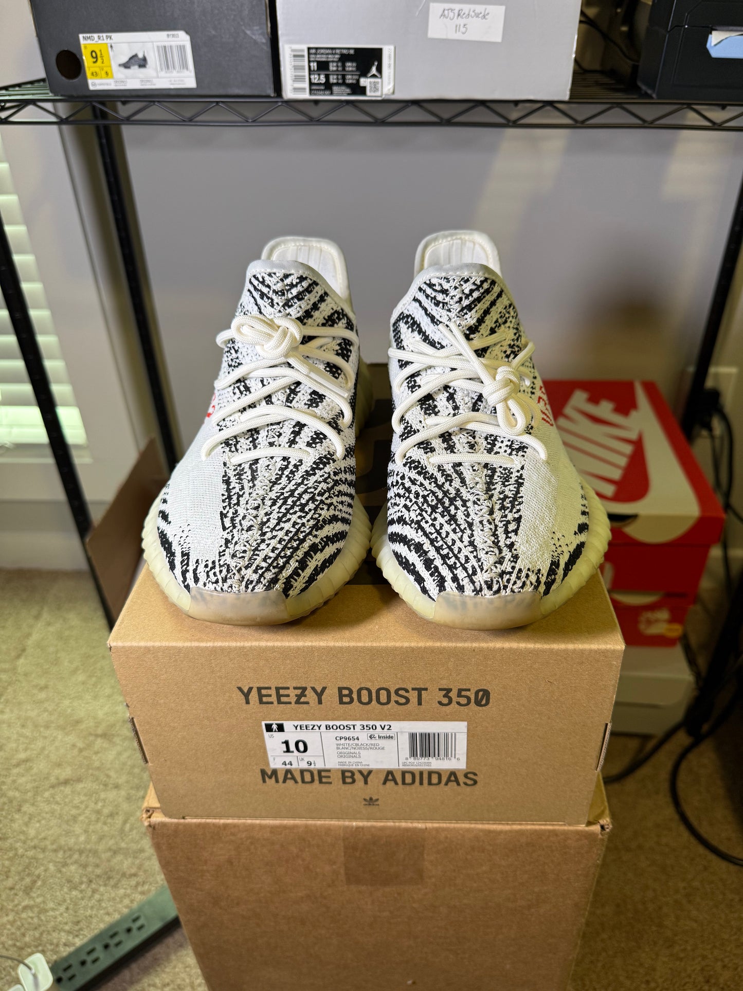 Size 10 - YZY 350 Zebra