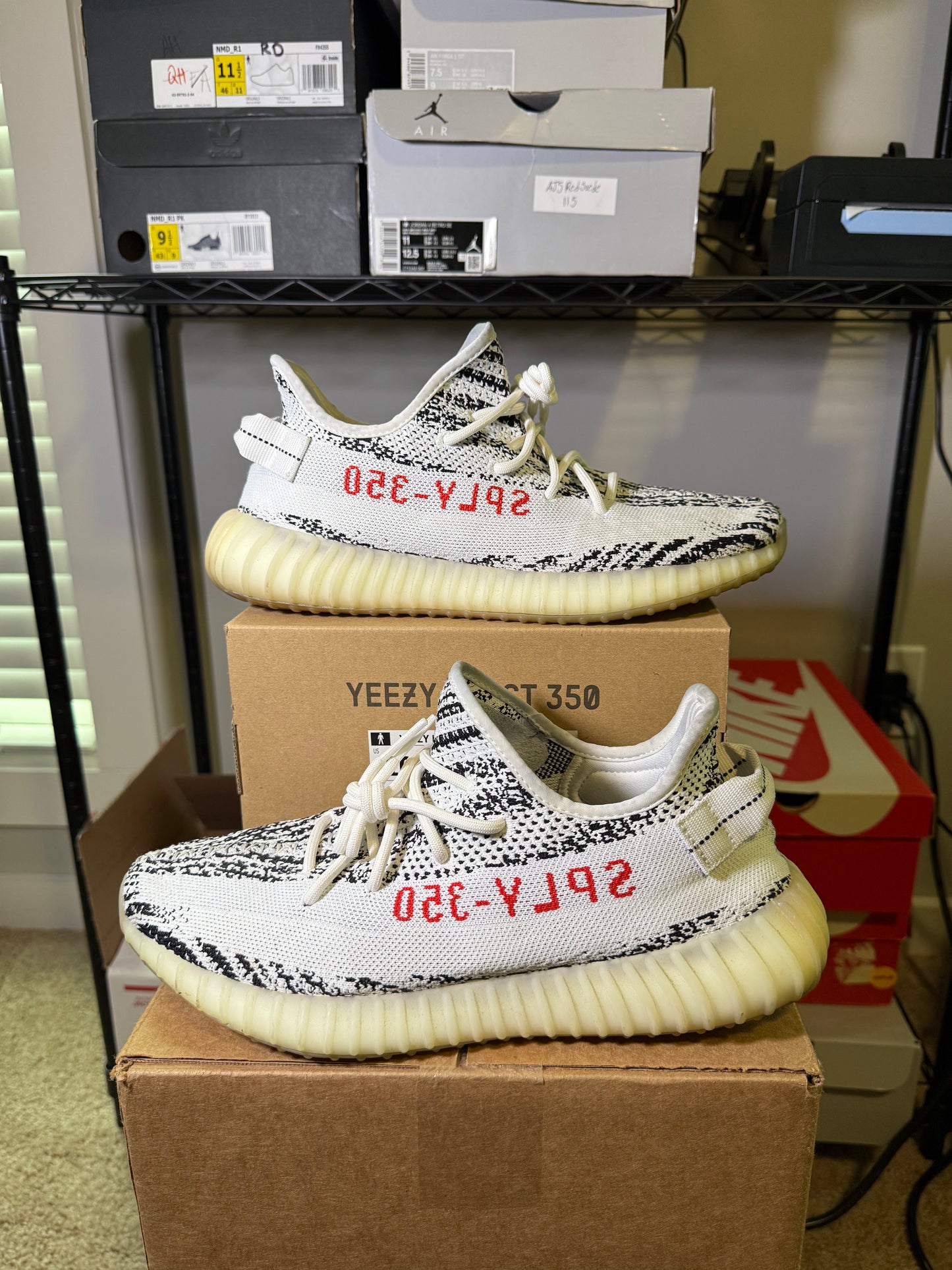 Size 10 - YZY 350 Zebra