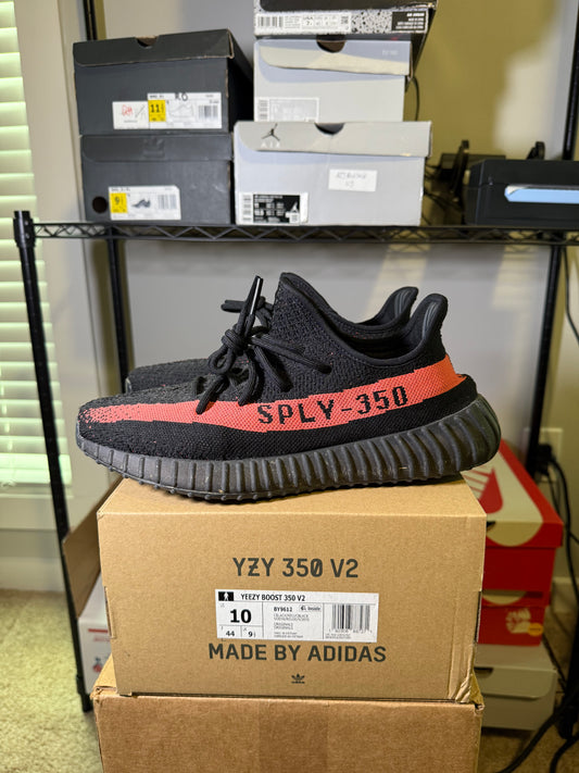 Size 10 - YZY 350 Red Stripe