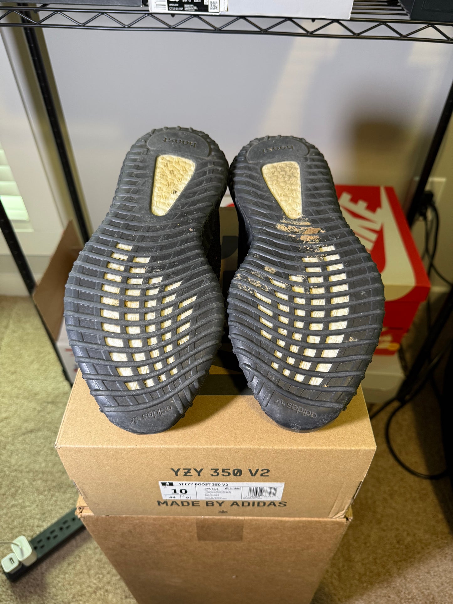 Size 10 - YZY 350 Red Stripe