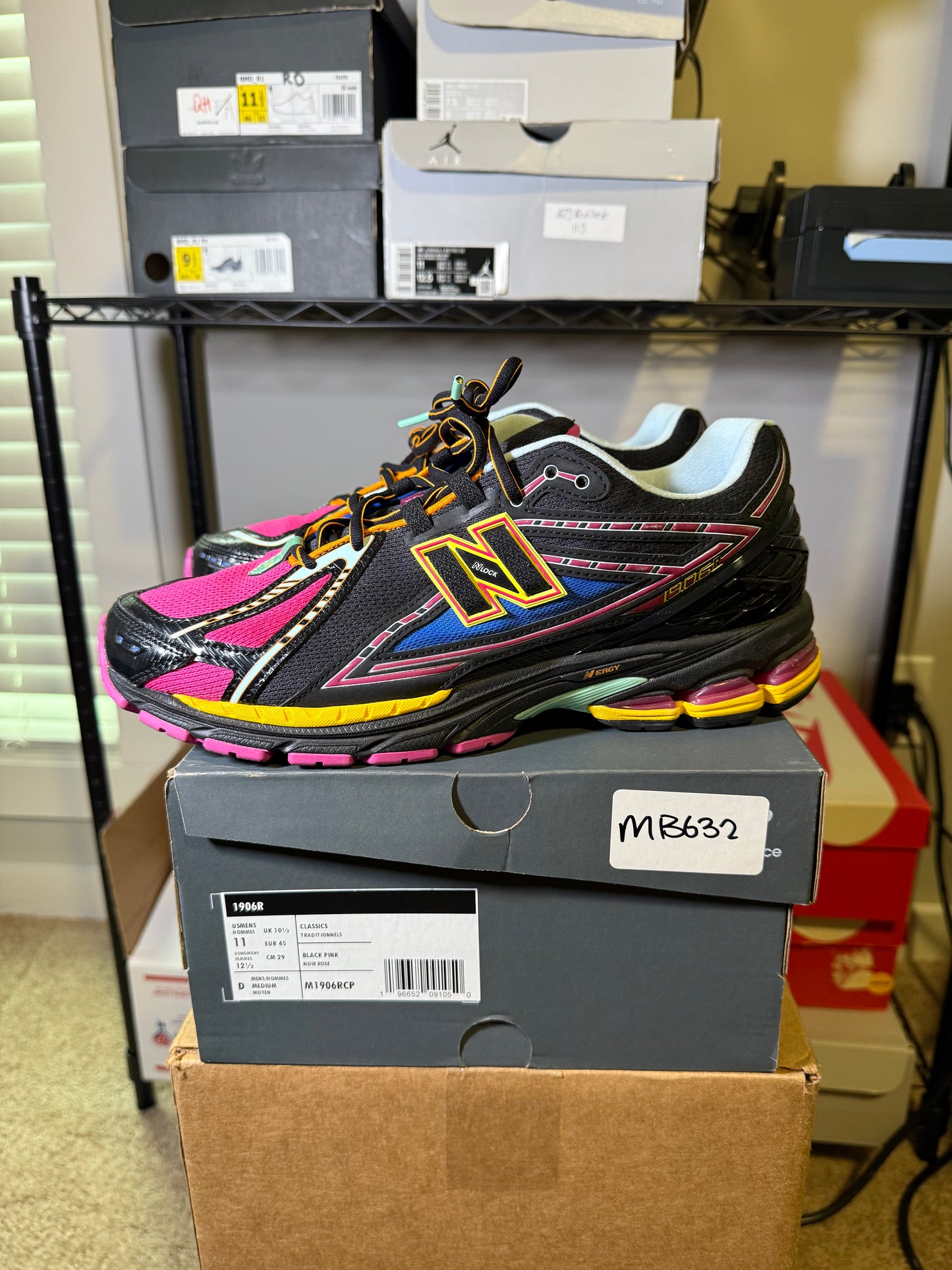 Size 11 - New Balance 1906 Neon Nights