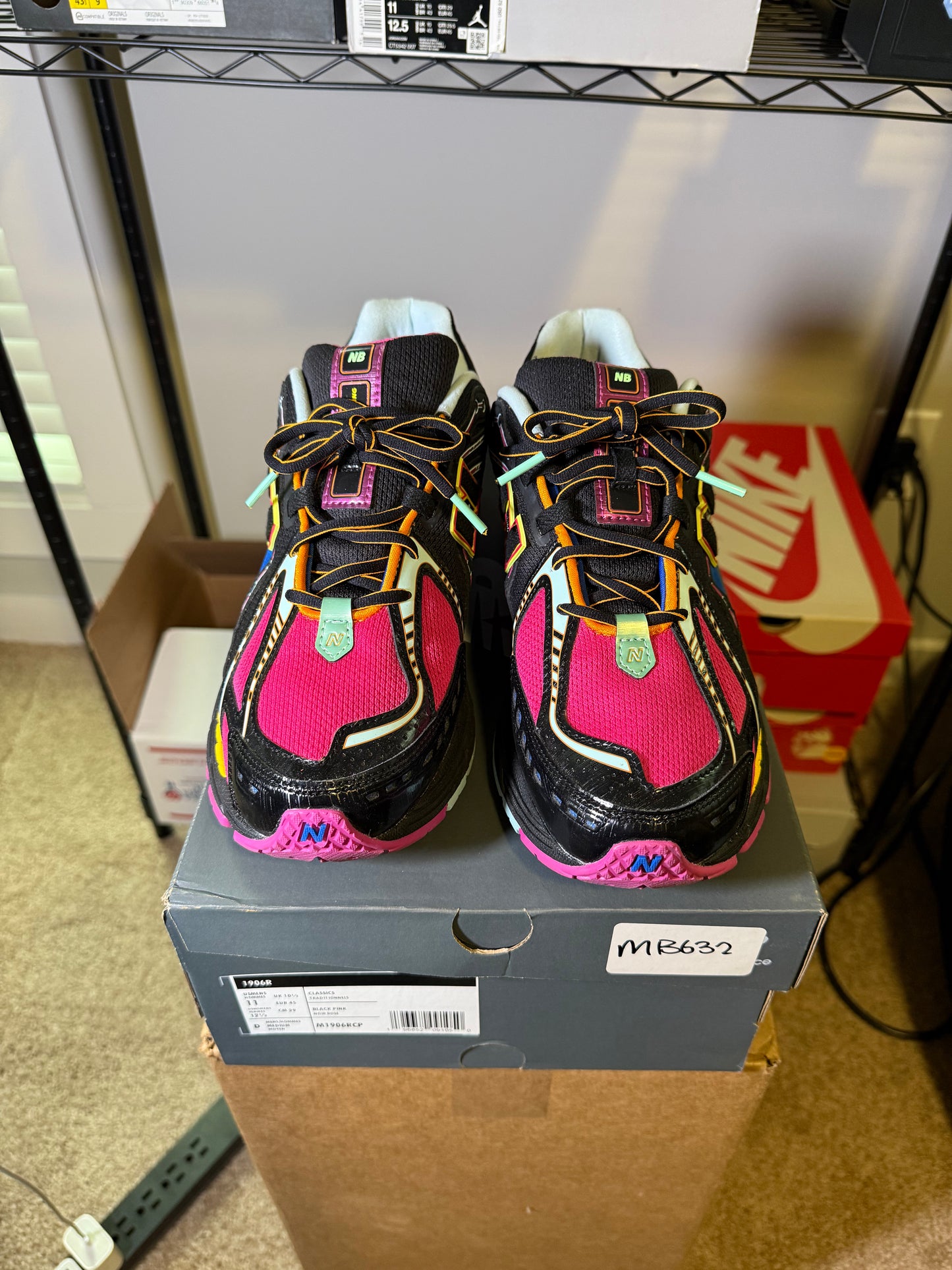 Size 11 - New Balance 1906 Neon Nights