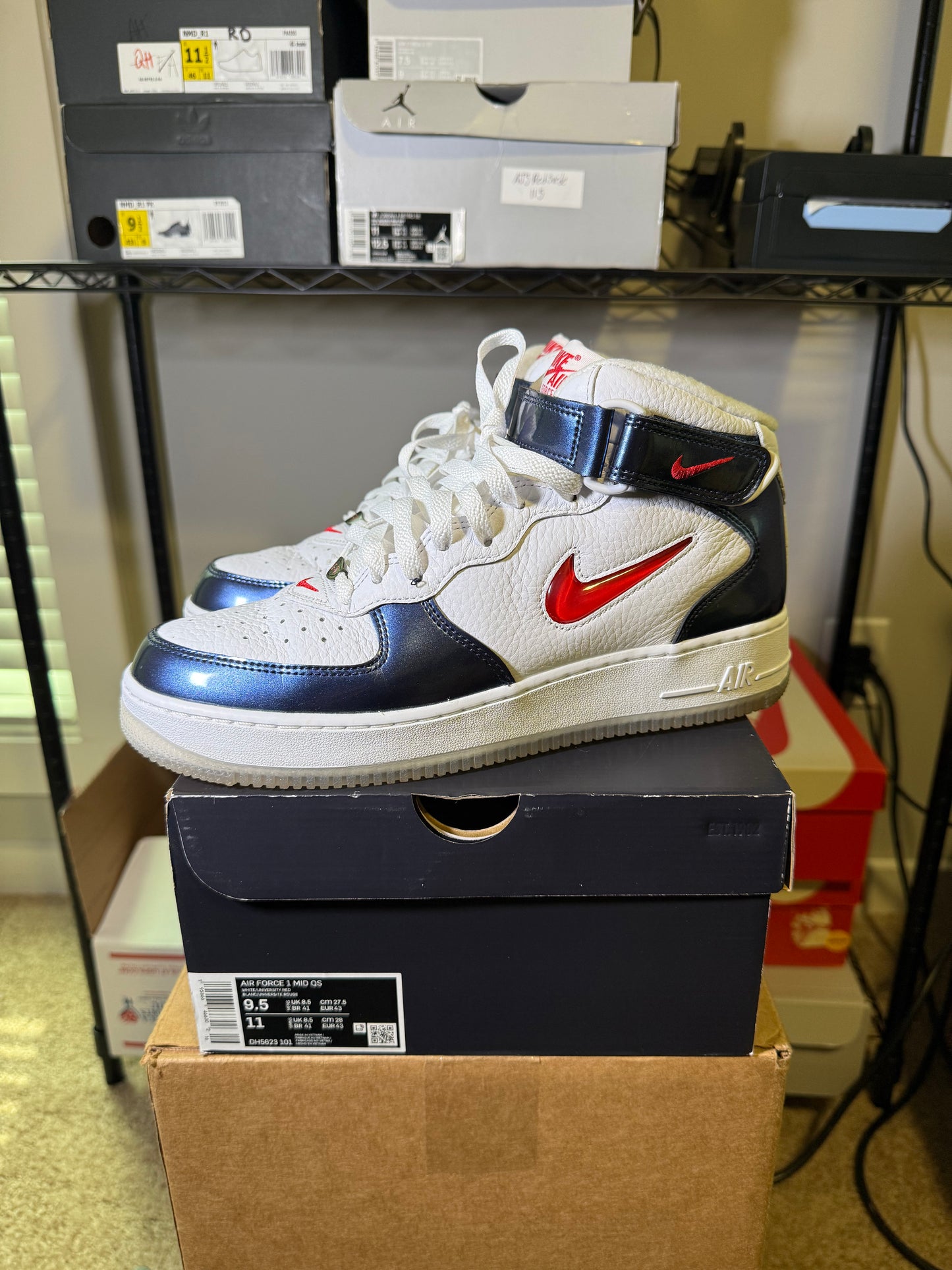 Size 10.5 - AF 1 Mid Independence Day