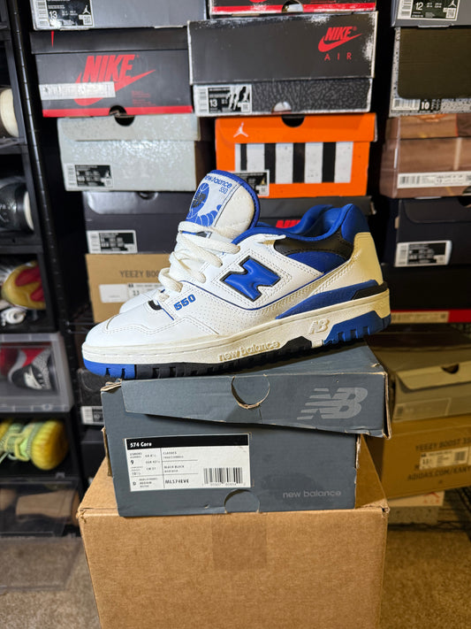 Size 8 - New Balance 550 White Team Royal