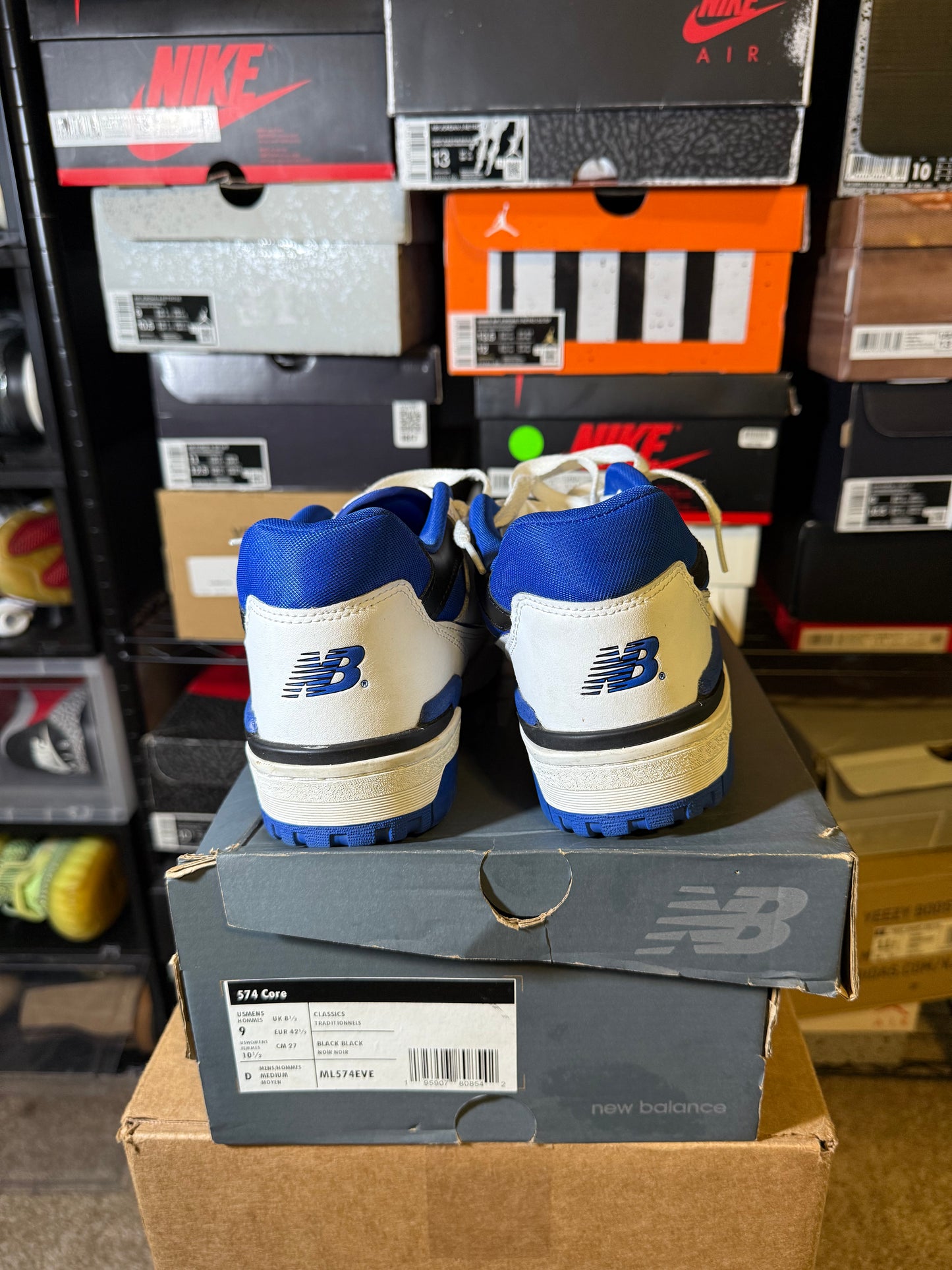 Size 8 - New Balance 550 White Team Royal