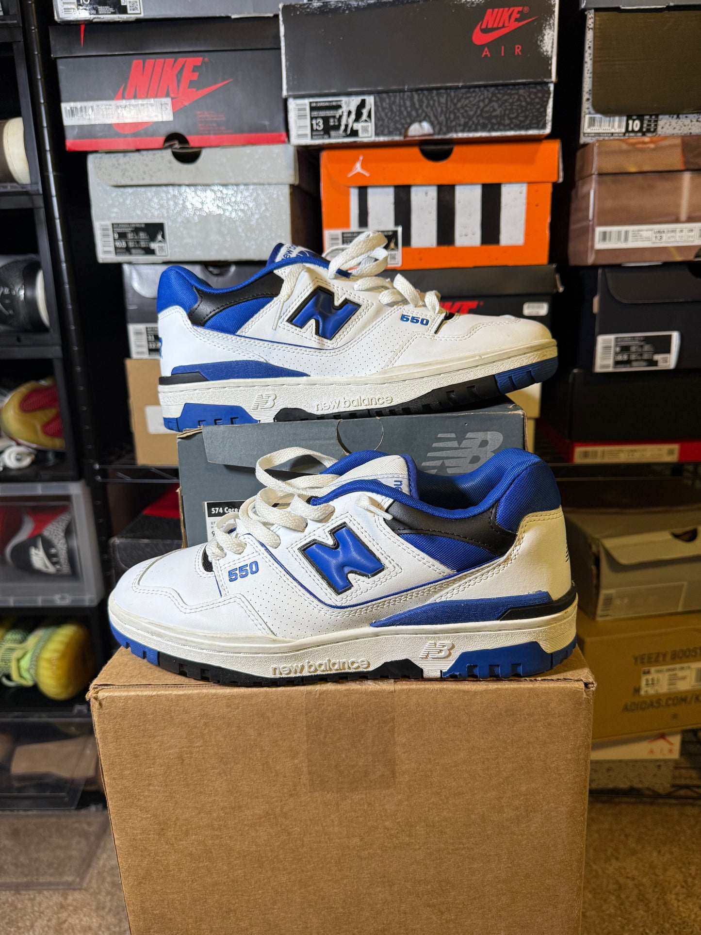 Size 8 - New Balance 550 White Team Royal
