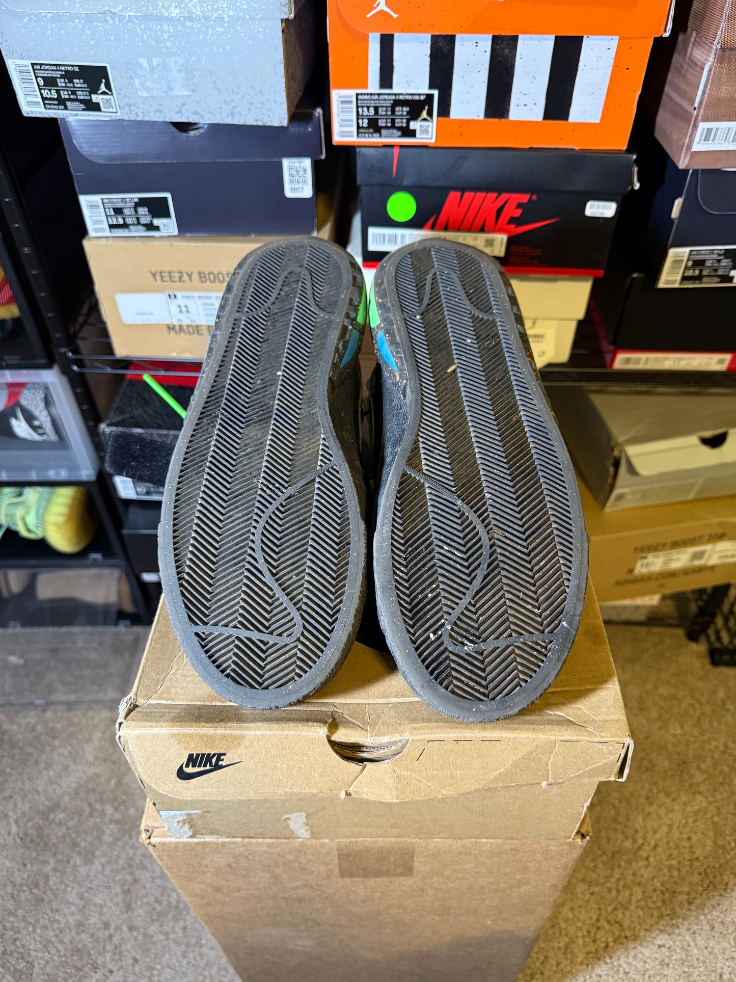 Size 12.5 - Off-White x Blazer Low Black