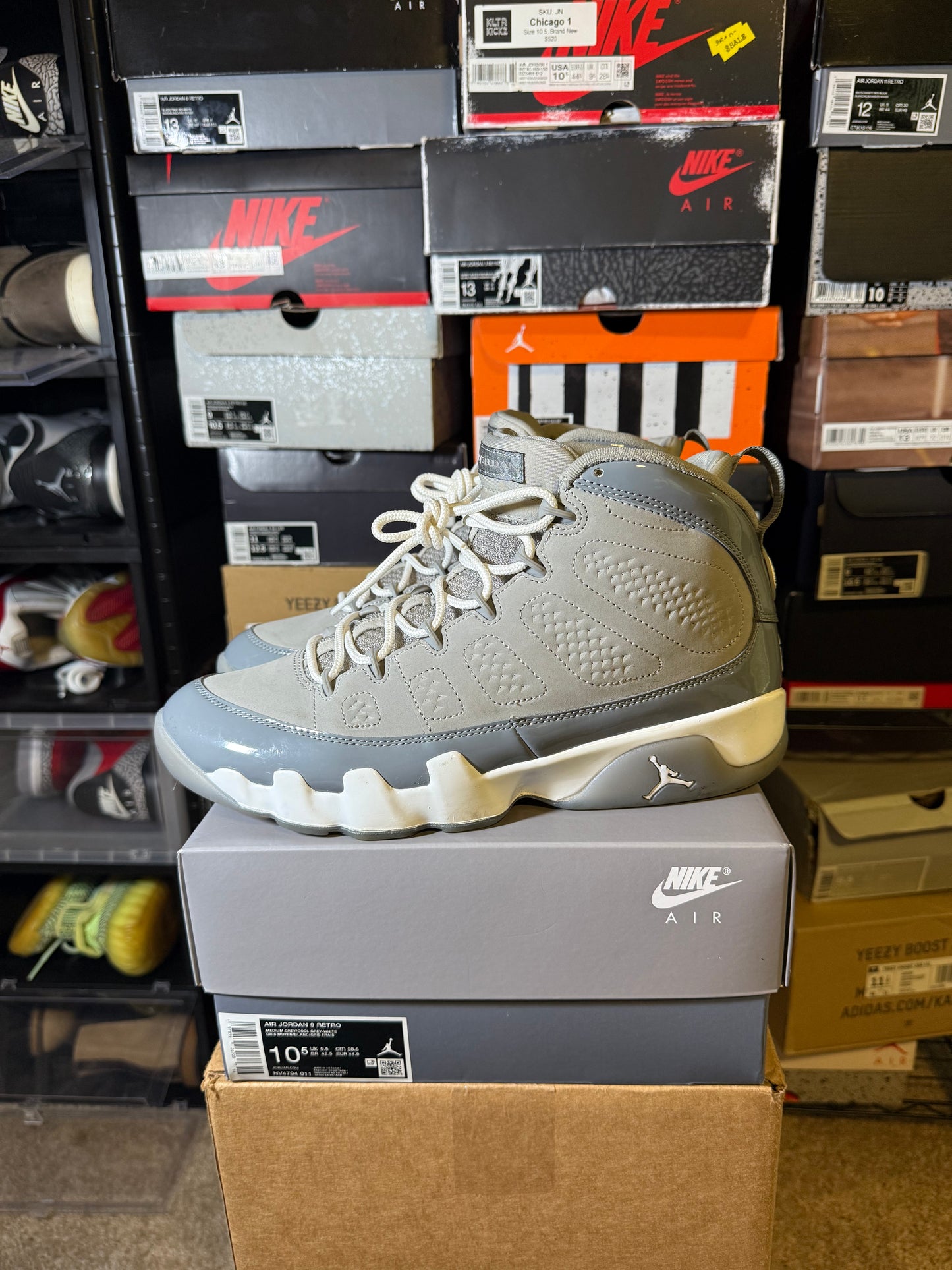 Size 10.5 - AJ 9 Retro 2025 Cool Grey