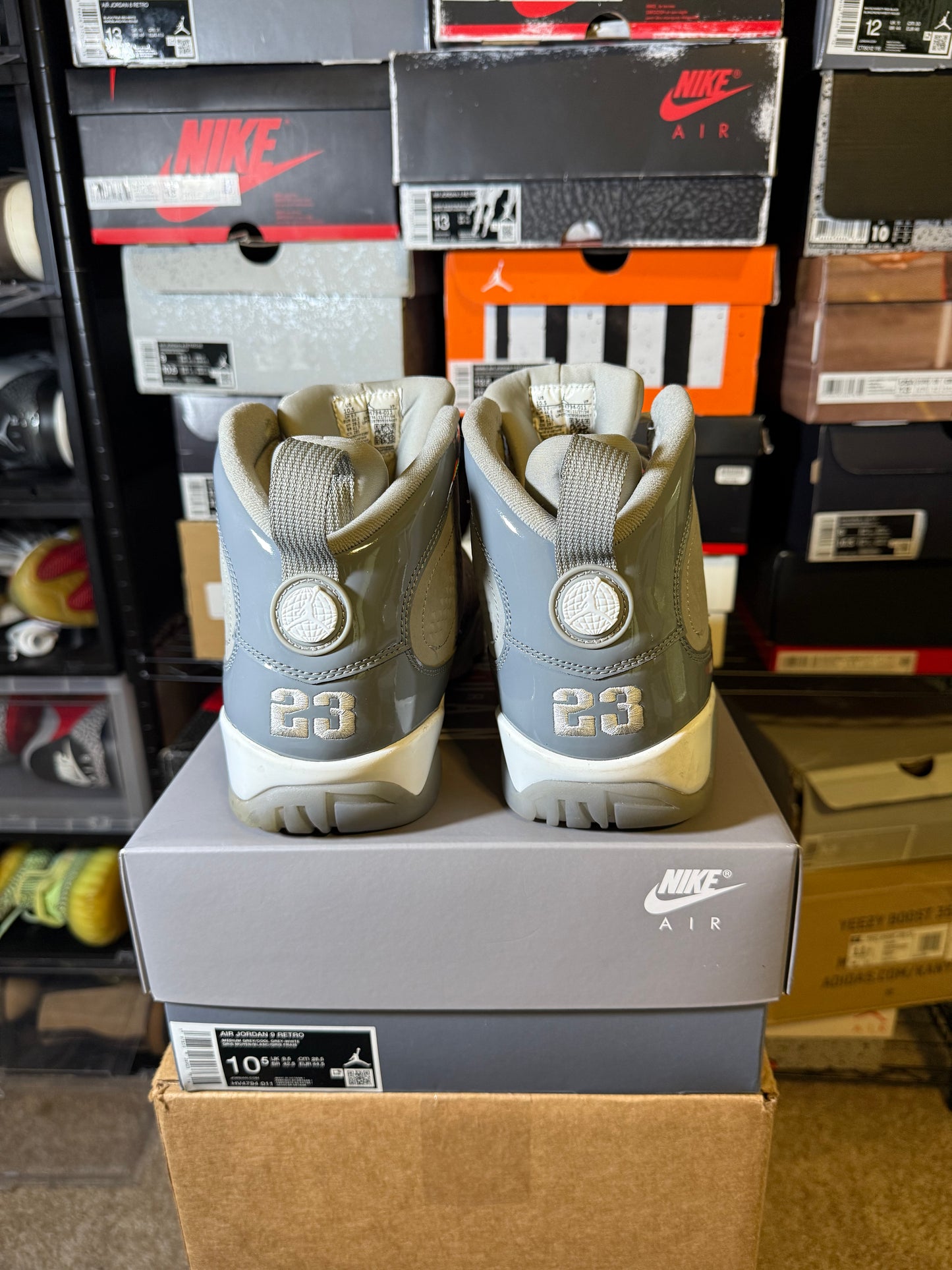 Size 10.5 - AJ 9 Retro 2025 Cool Grey