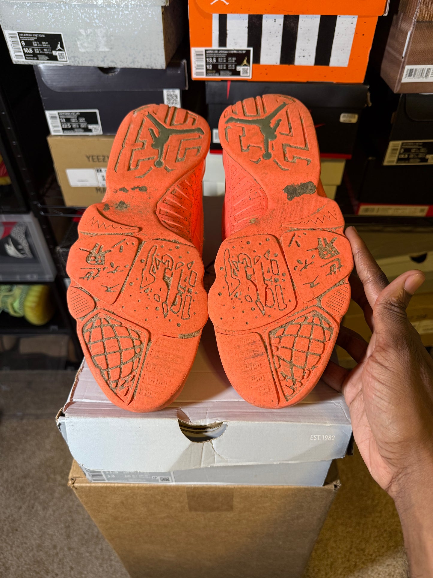 Size 13 - AJ 9 Low Bright Mango