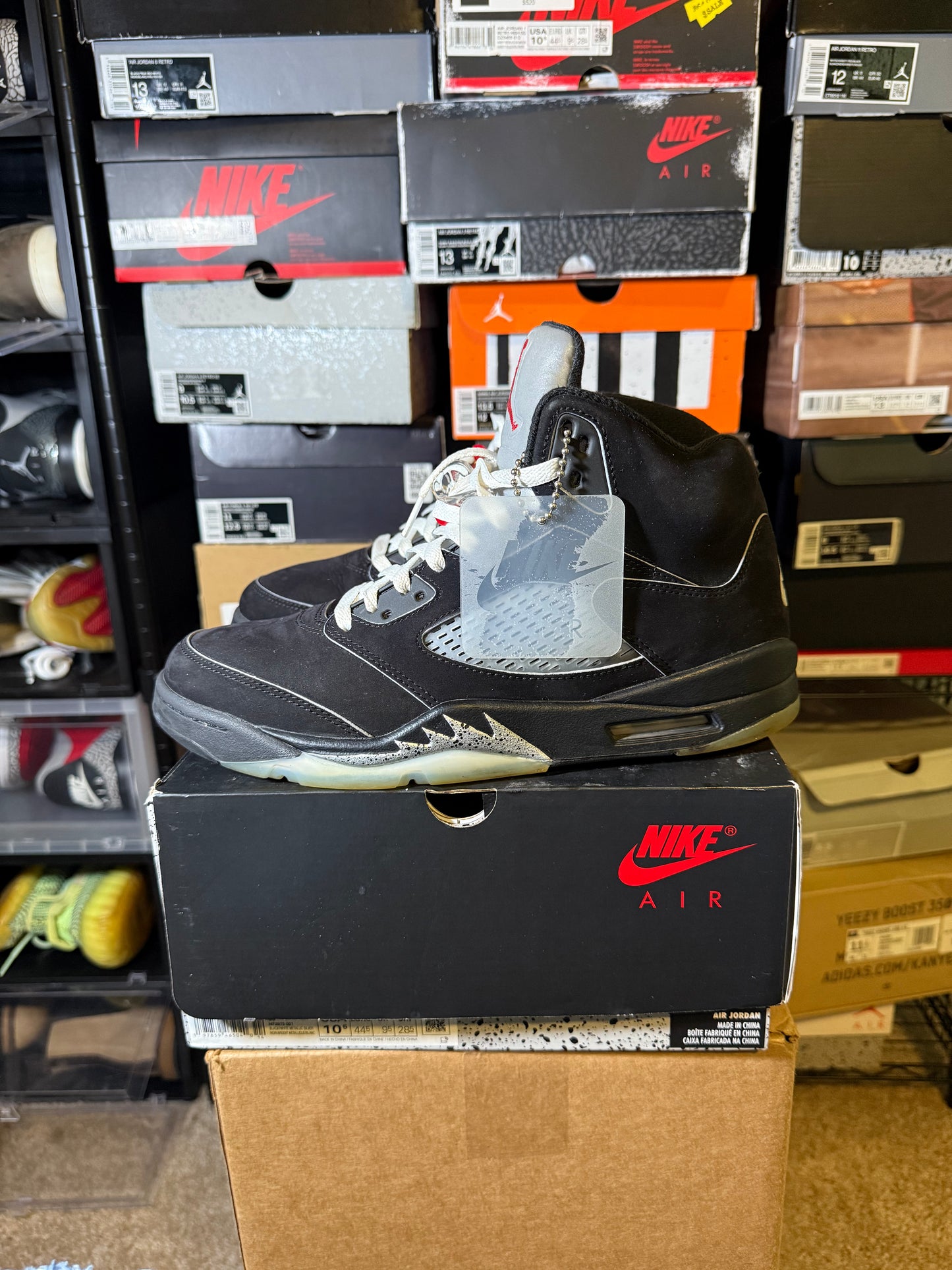 Size 10.5 - AJ 5 Retro OG Black Metallic Reimagined