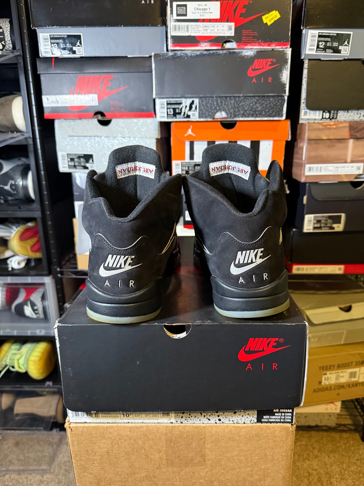 Size 10.5 - AJ 5 Retro OG Black Metallic Reimagined