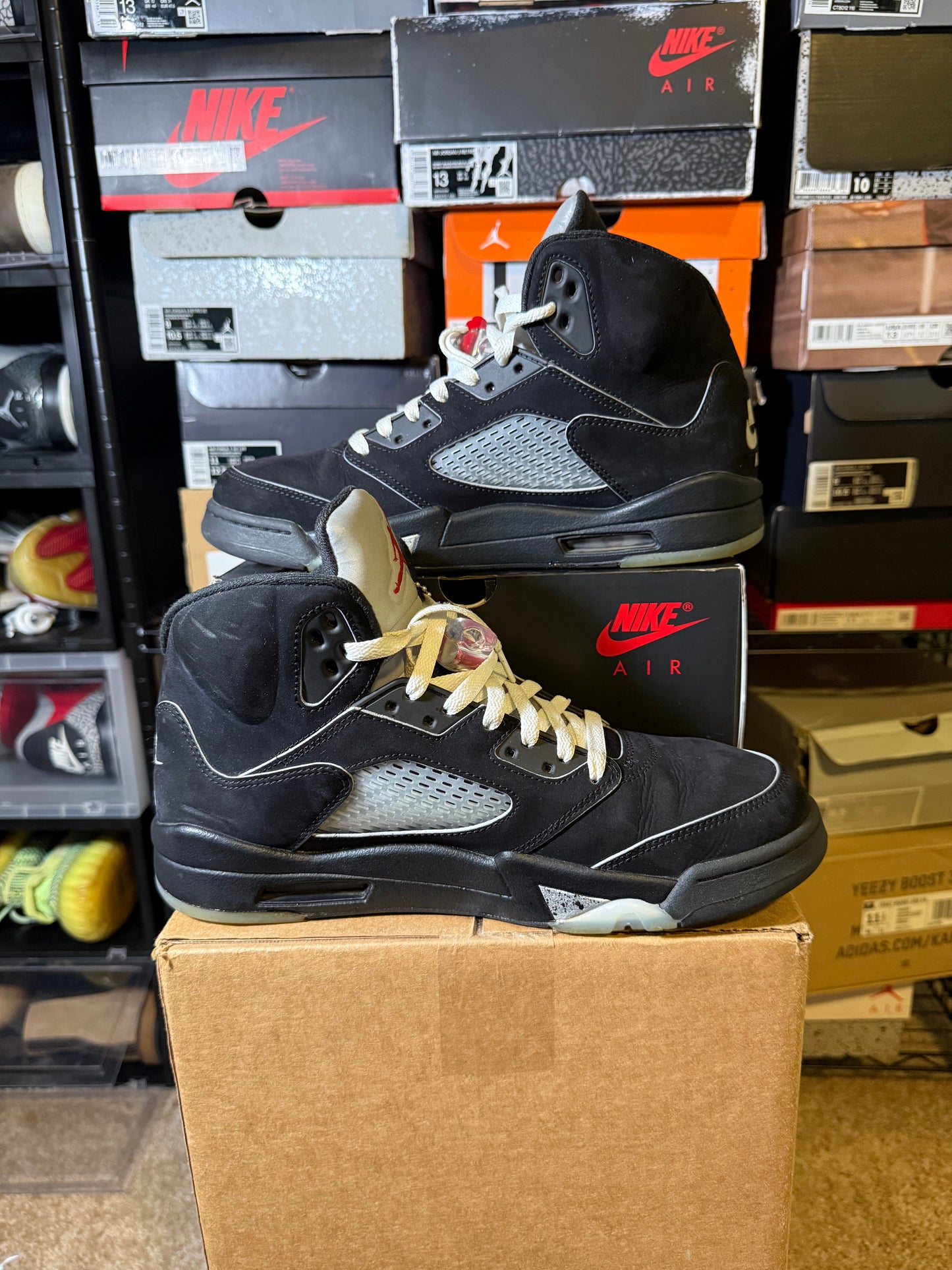 Size 10.5 - AJ 5 Retro OG Black Metallic Reimagined