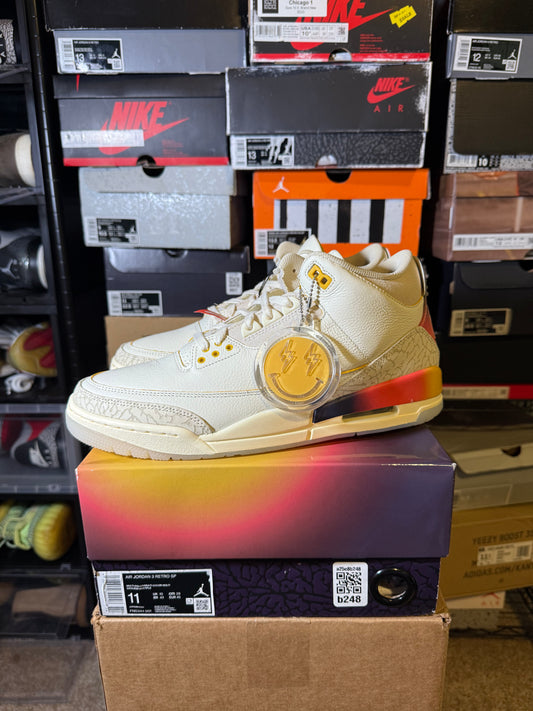 Size 11 - AJ 3 Retro x J. Balvin Mid Medellin Sunset