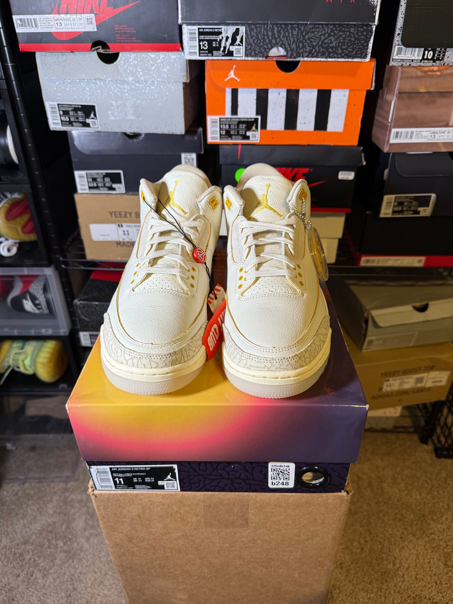 Size 11 - AJ 3 Retro x J. Balvin Mid Medellin Sunset