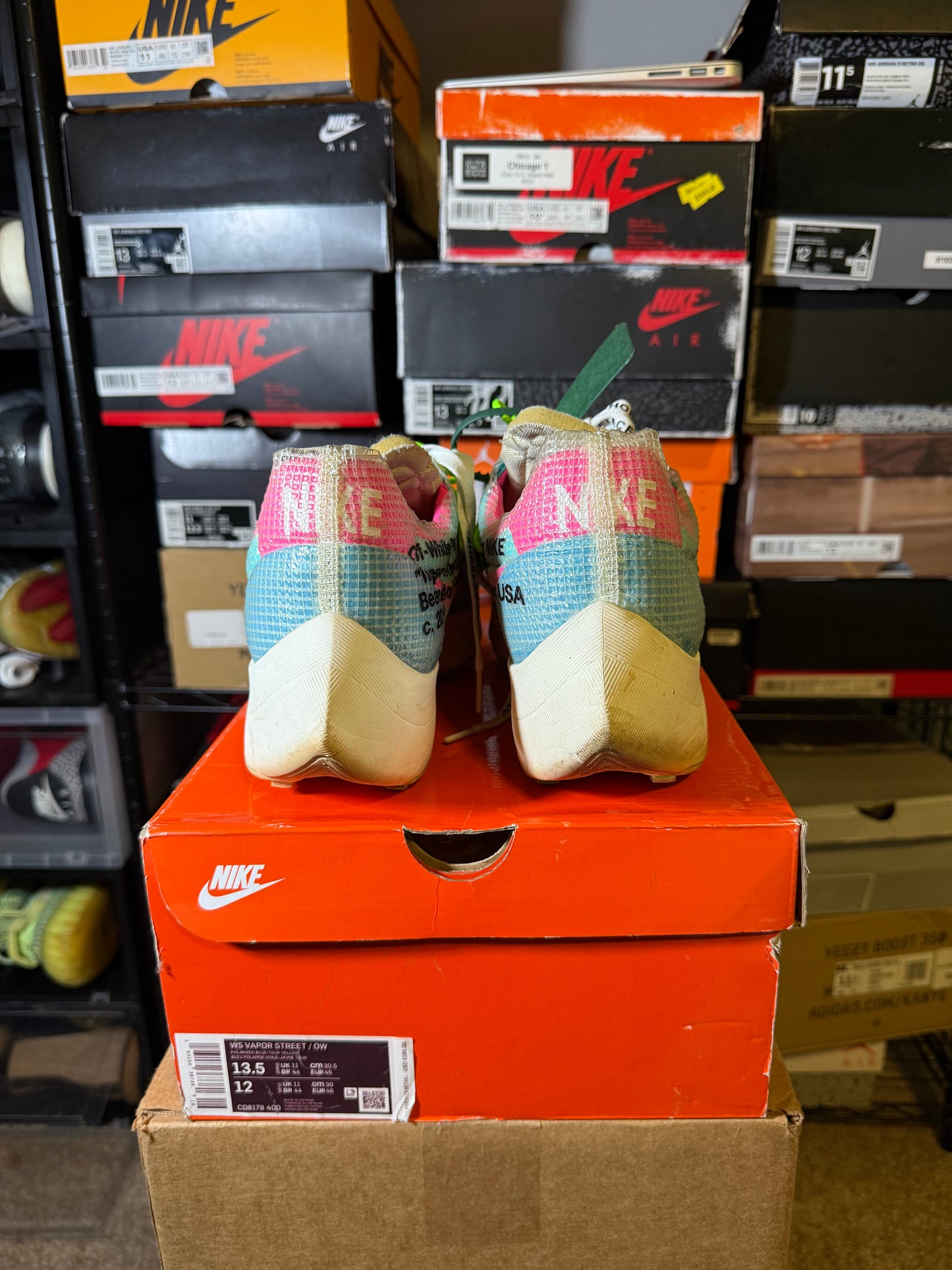 Size 13.5W/12M - Off-White x Vapor Street Polarized Blue