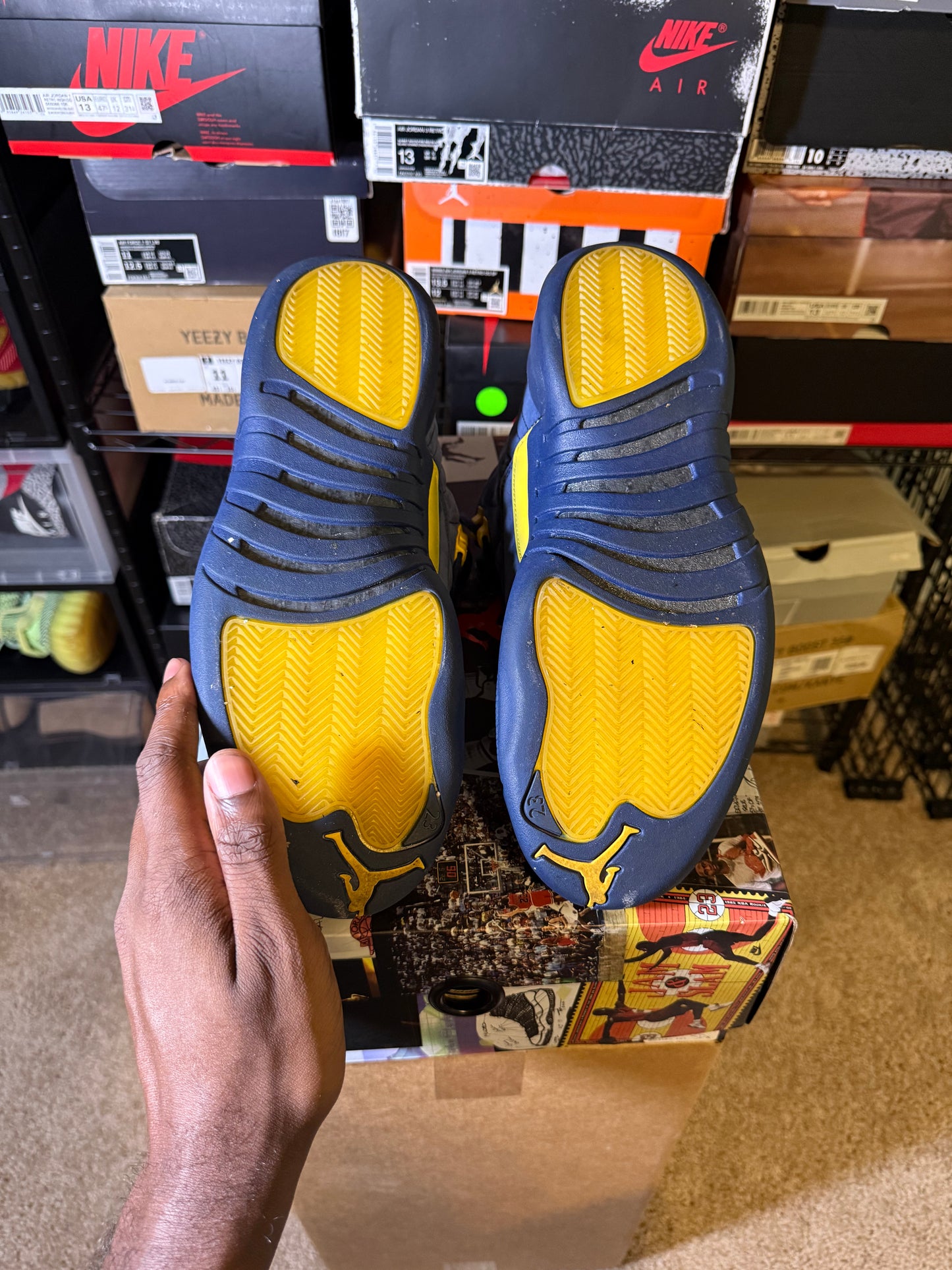 Size 10.5 - AJ 12 Retro Michigan