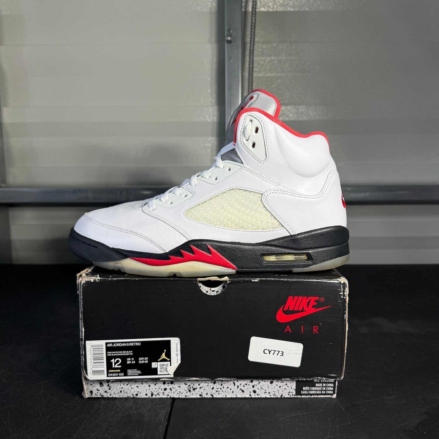 Size 12 - AJ 5 Fire Red