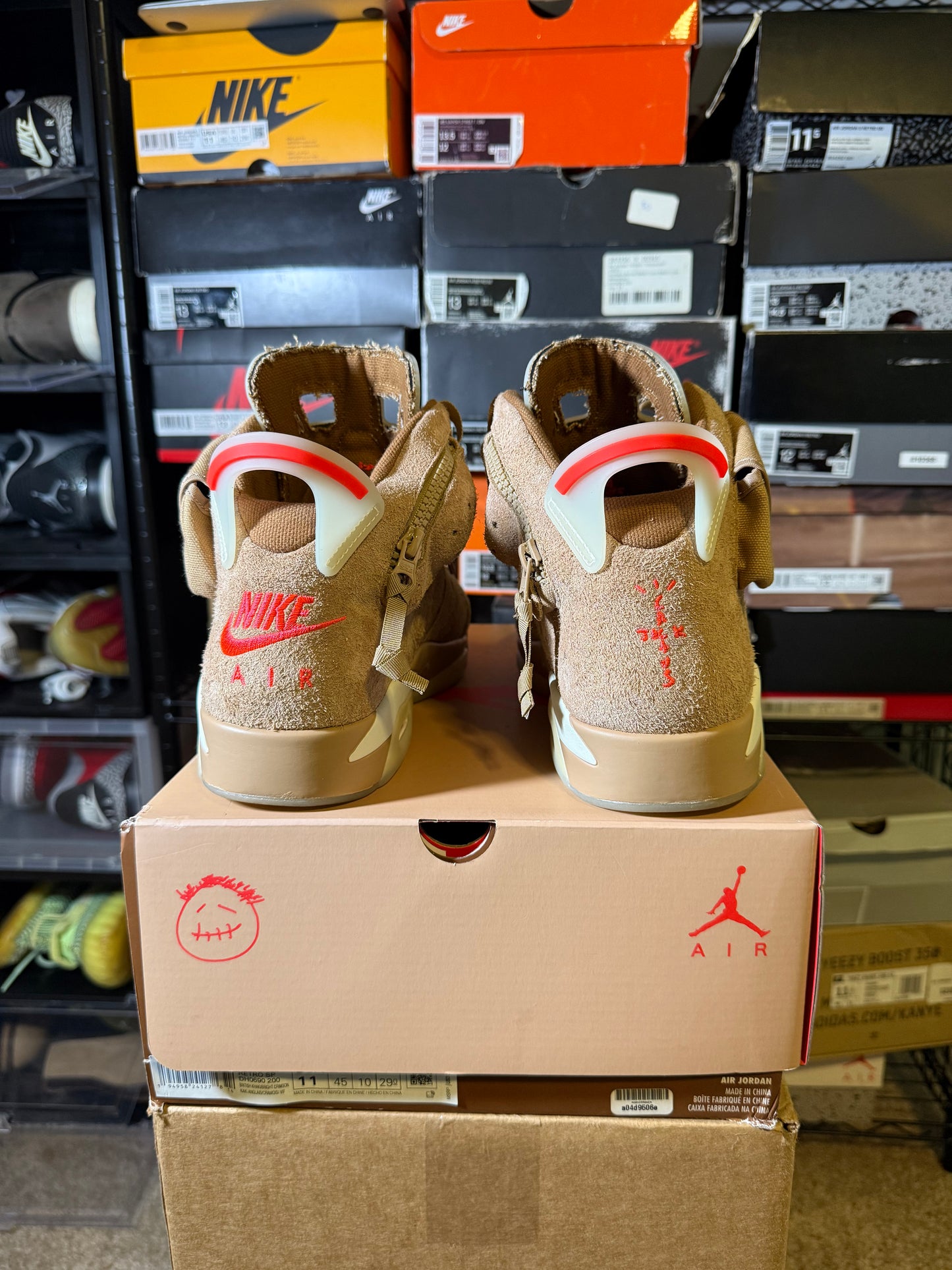 Size 11 - AJ 6 Retro x Travis Scott Mid British Khaki