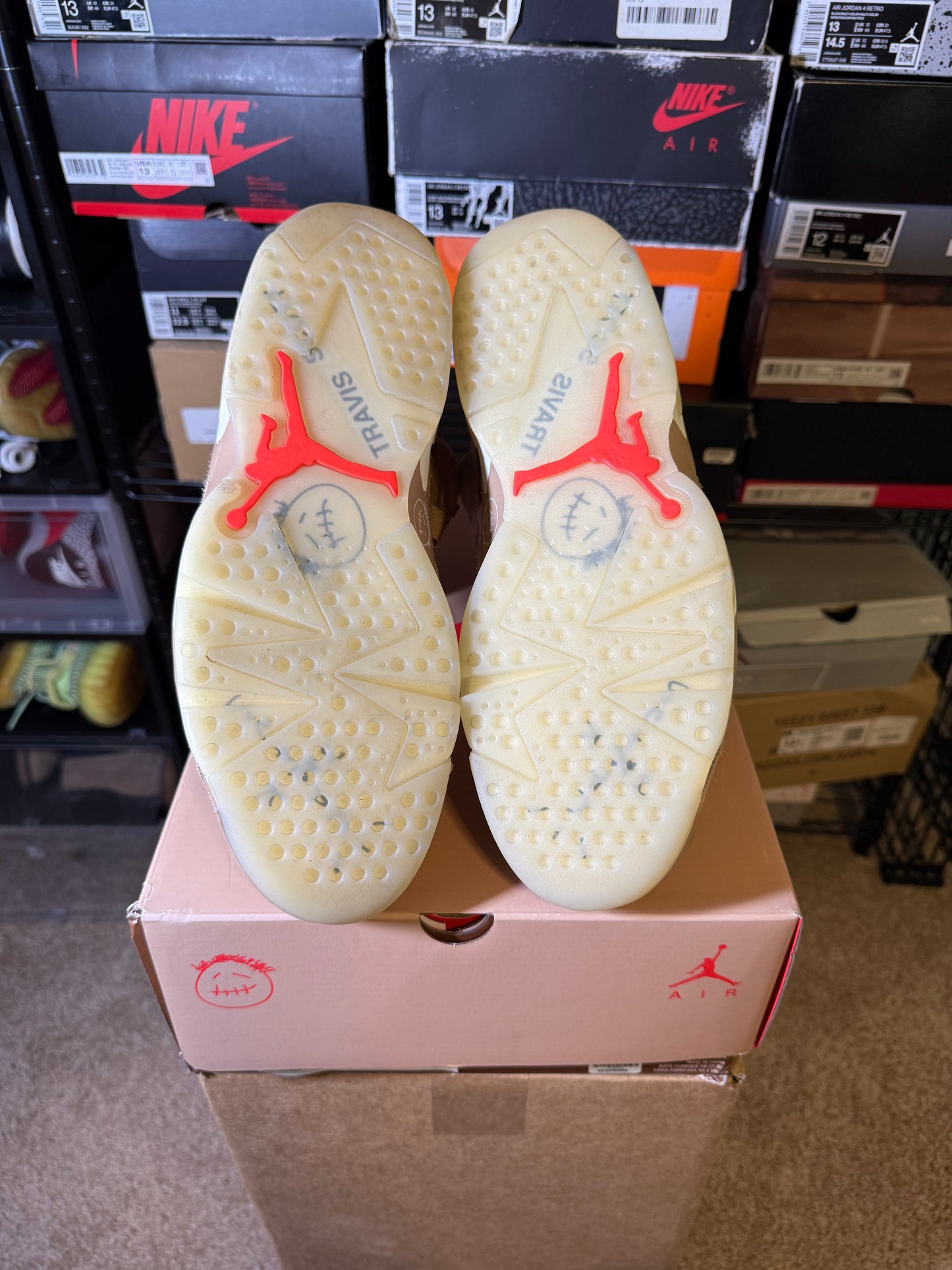 Size 11 - AJ 6 Retro x Travis Scott Mid British Khaki