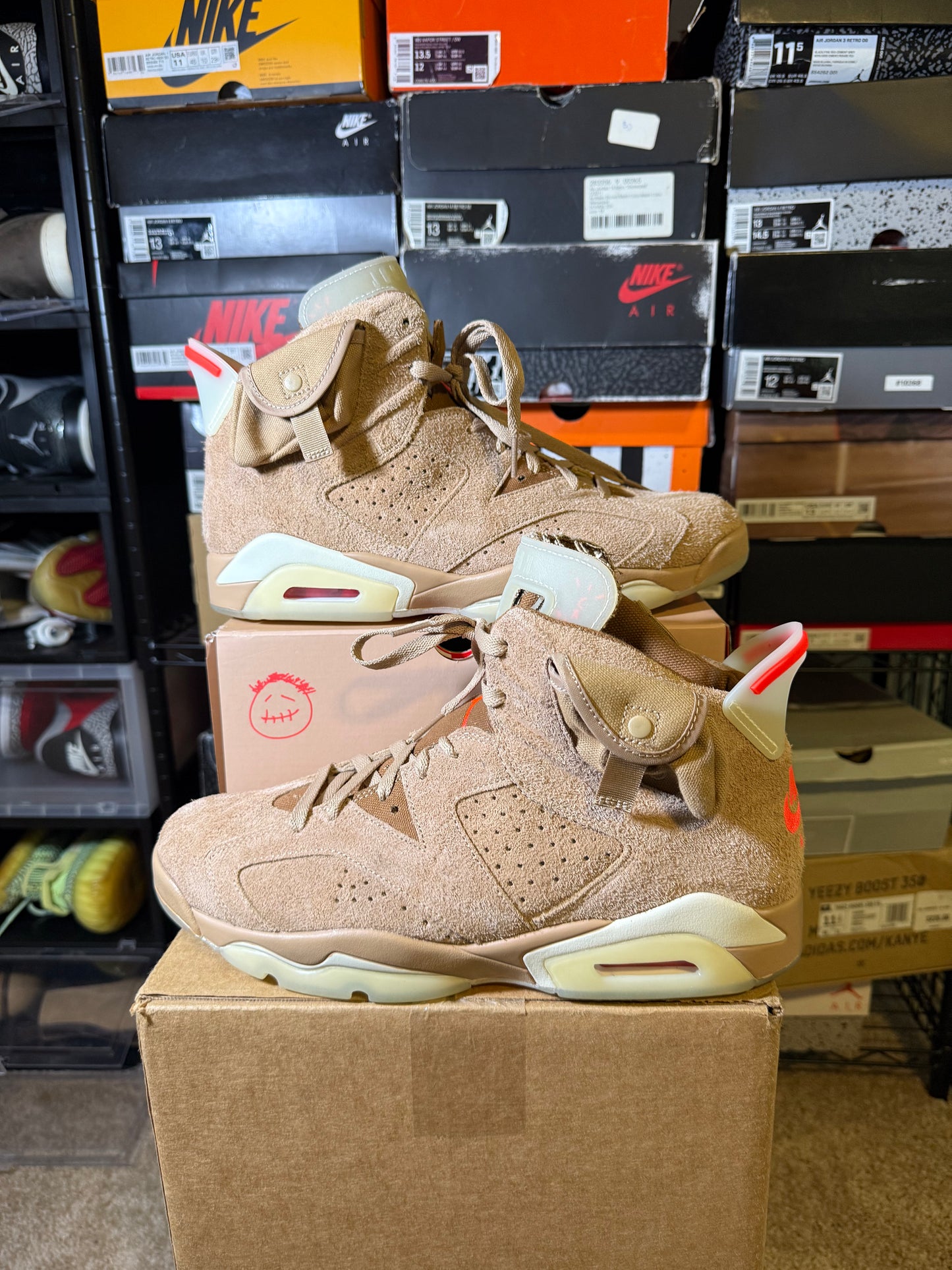 Size 11 - AJ 6 Retro x Travis Scott Mid British Khaki