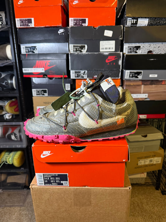 Size 14.5W/13M - Off-White x Waffle Racer Fuchsia