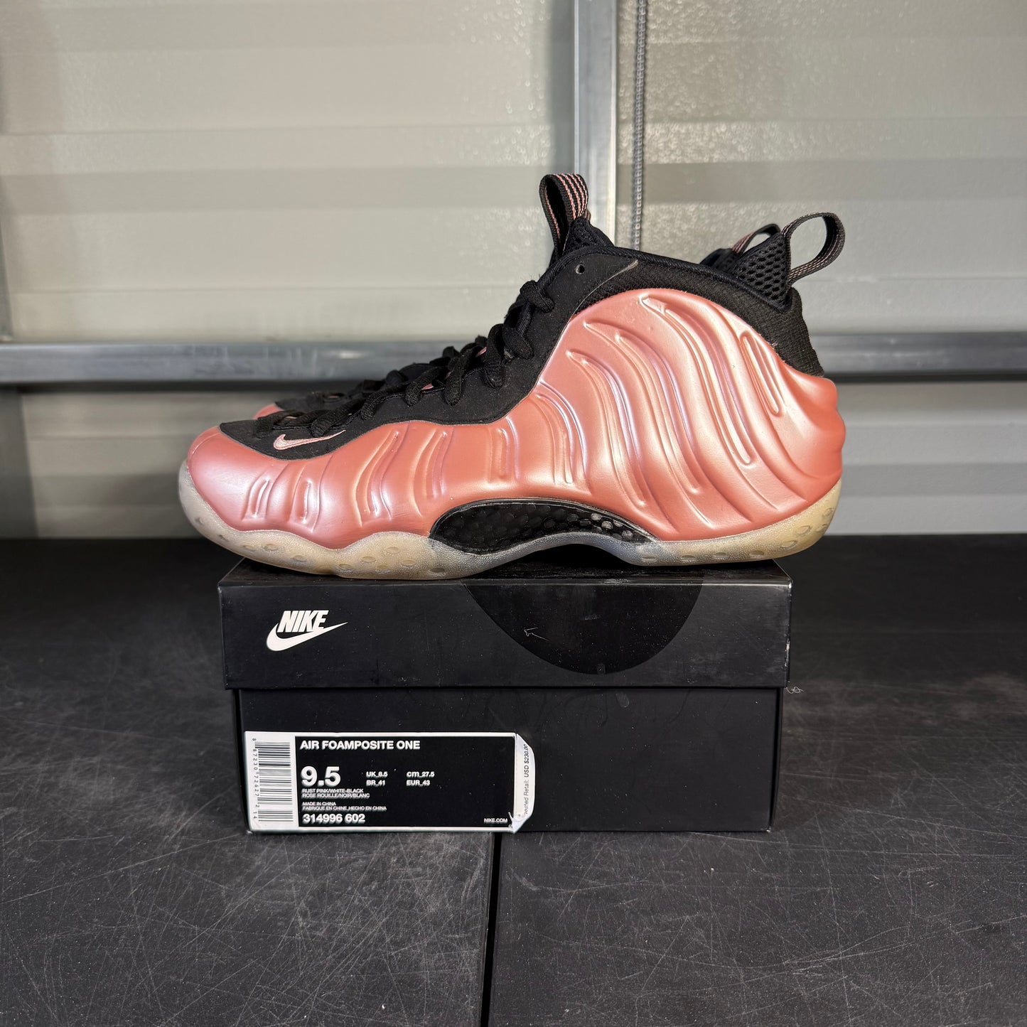 Size 9.5 - Foamposite Rust Pink
