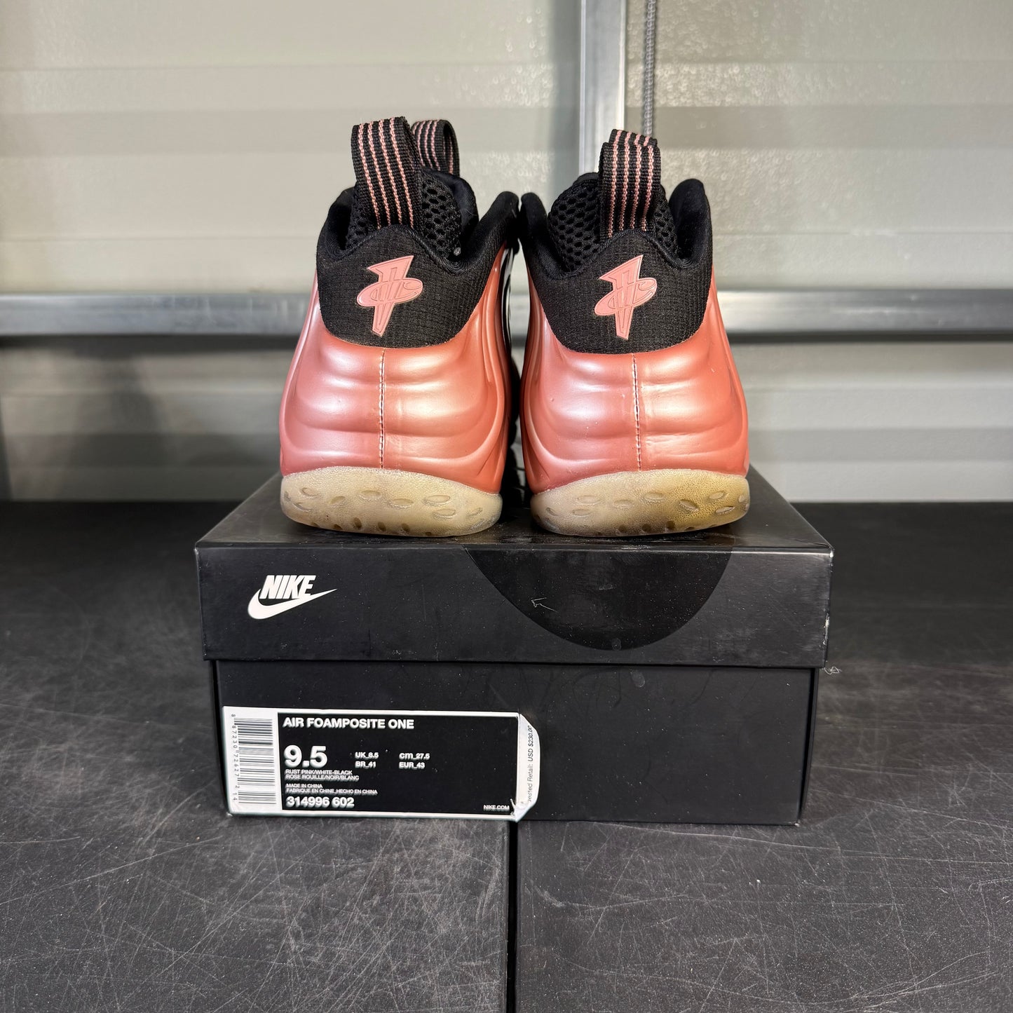 Size 9.5 - Foamposite Rust Pink