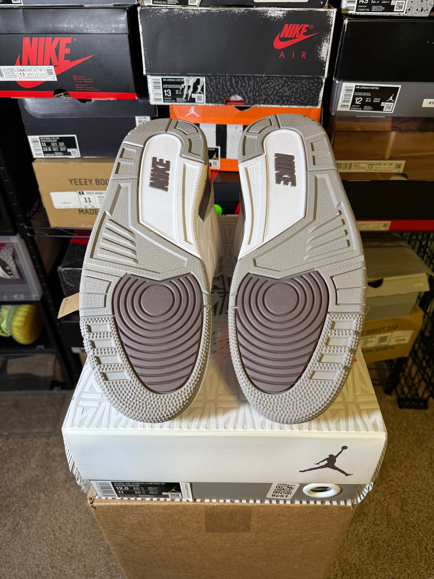 Size 12.5W/11M - AJ 3 Retro SP x A Ma Maniere Low Raised By Women