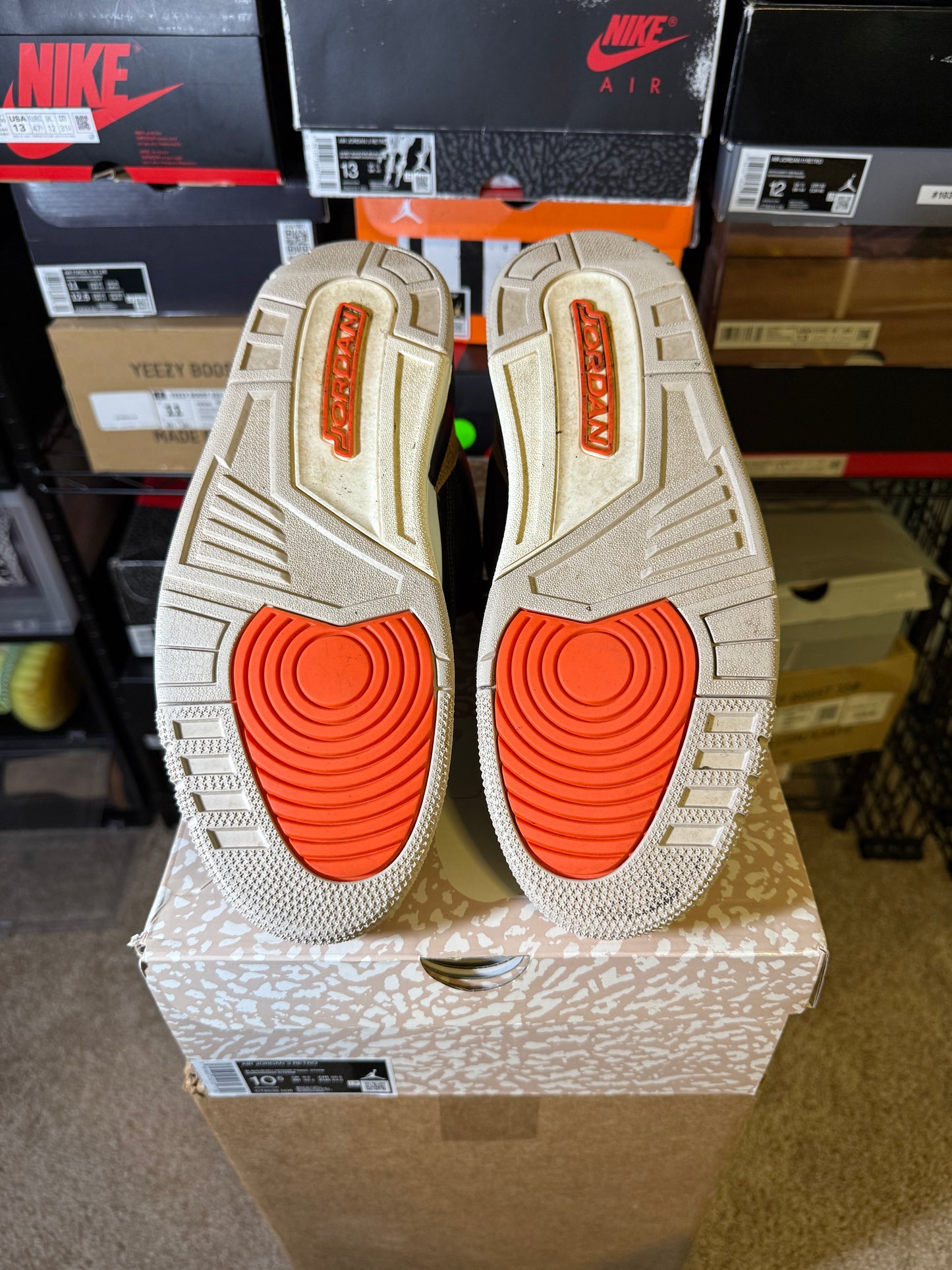 Size 10.5 - AJ 3 Retro Mid Desert Elephant