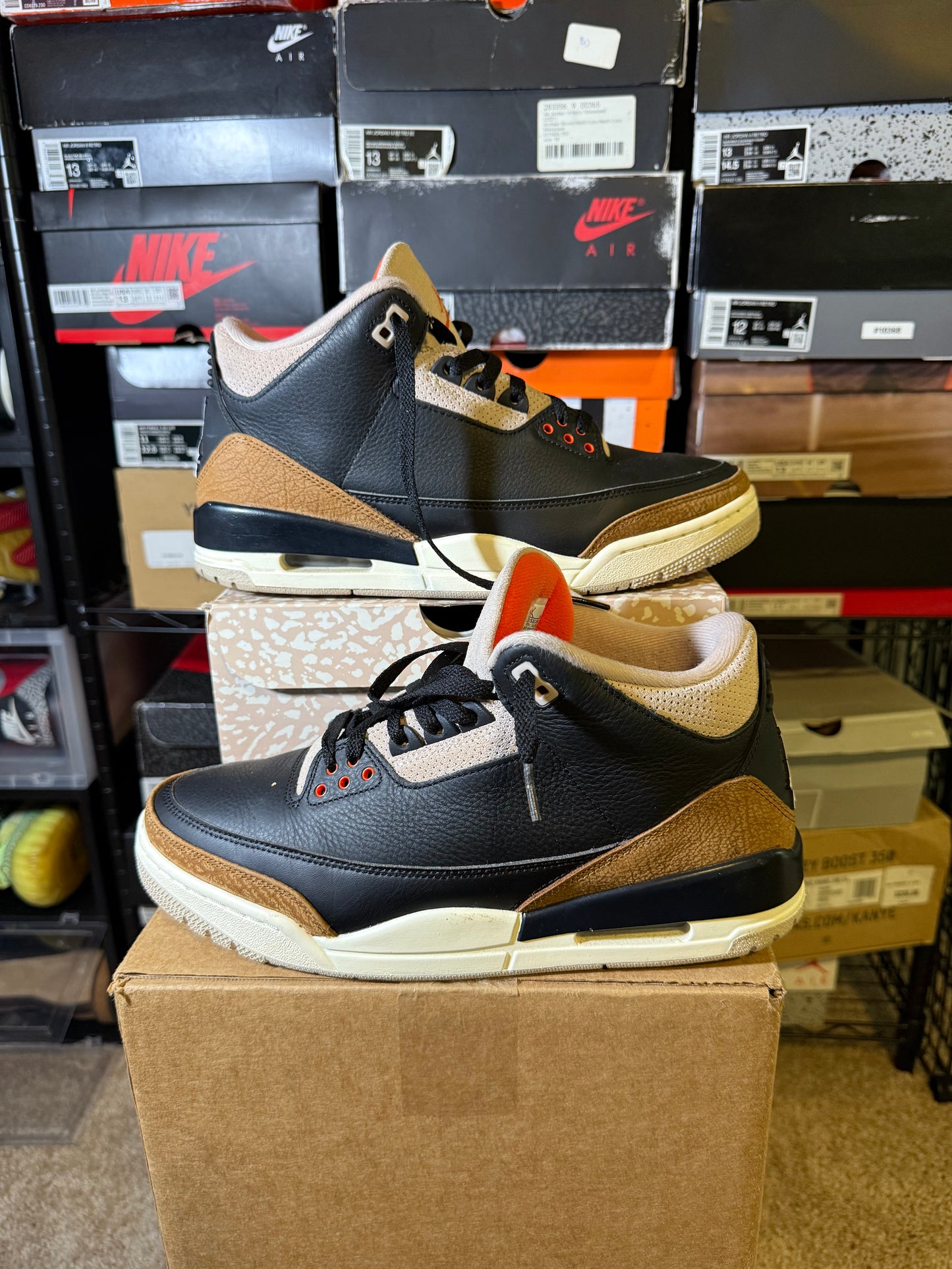 Size 10.5 - AJ 3 Retro Mid Desert Elephant