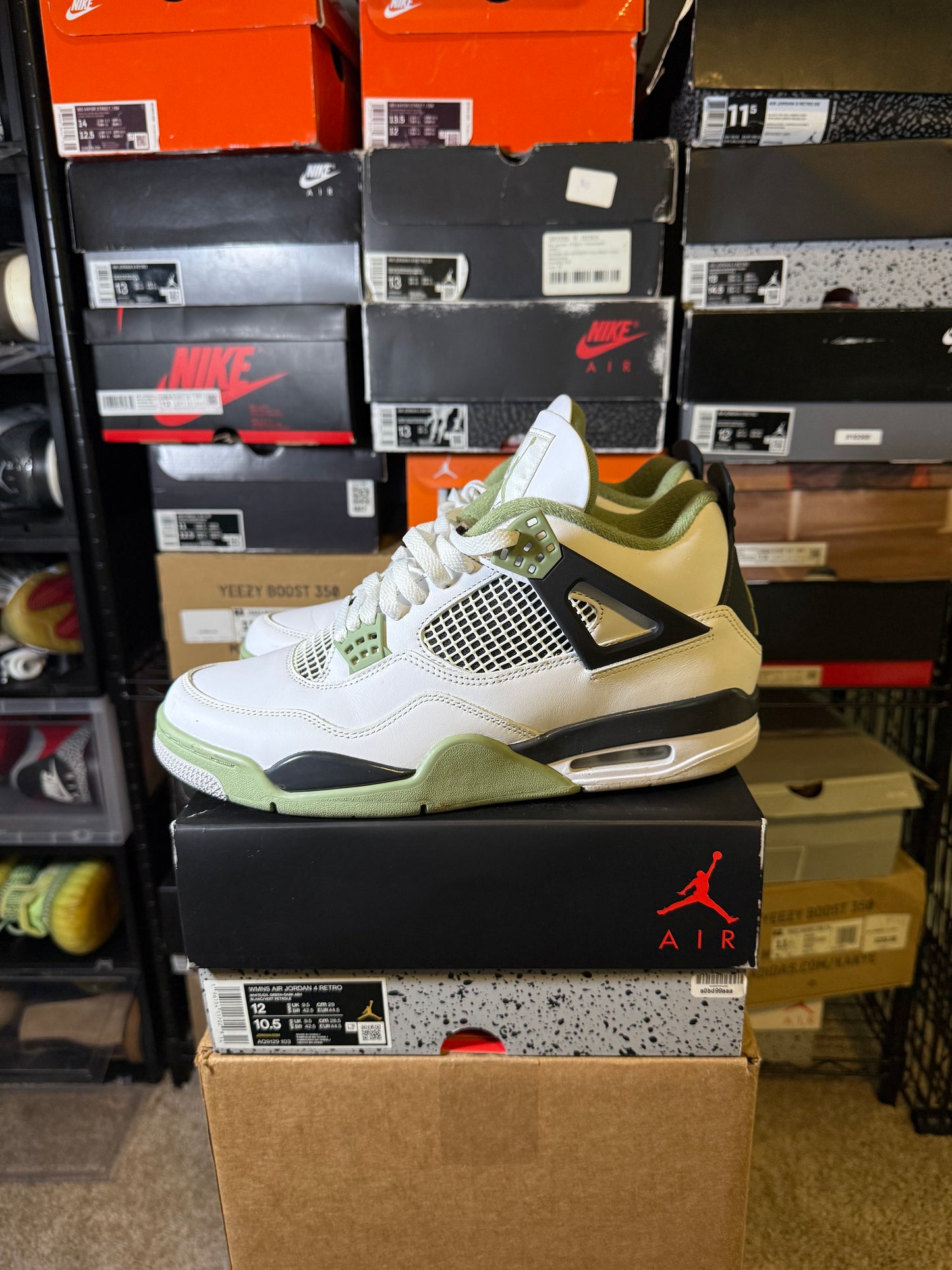 Size 12W/10.5M - AJ 4 Retro Mid Seafoam