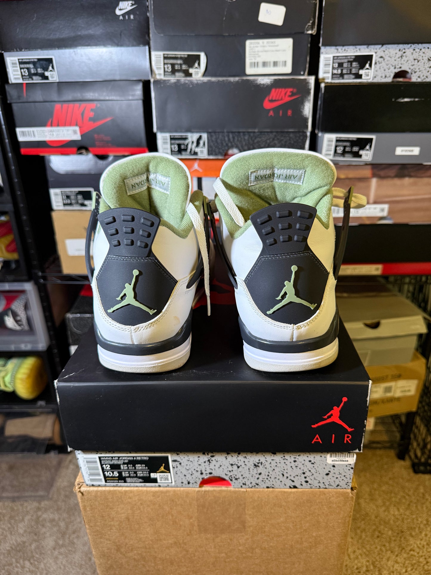 Size 12W/10.5M - AJ 4 Retro Mid Seafoam