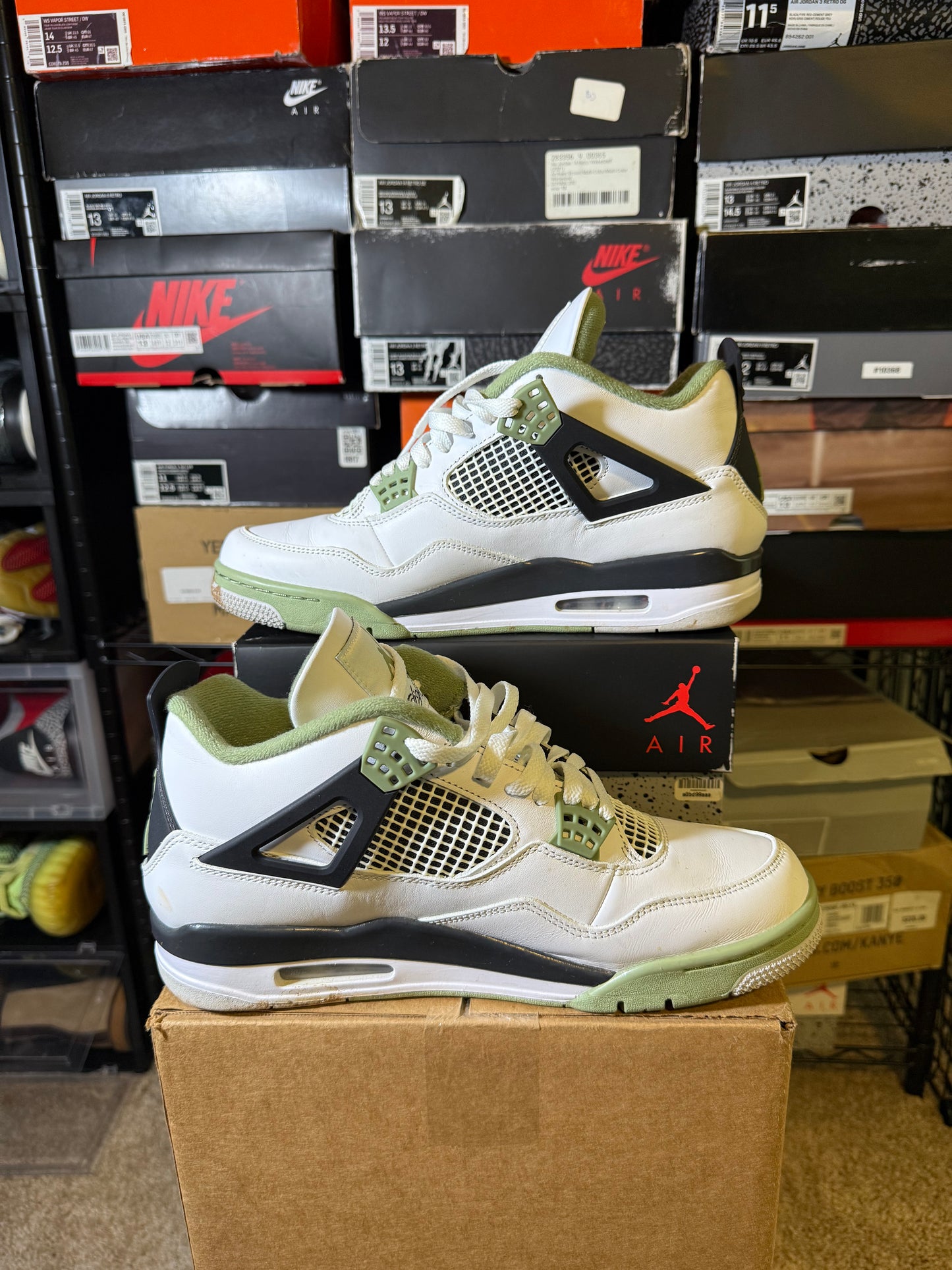 Size 12W/10.5M - AJ 4 Retro Mid Seafoam