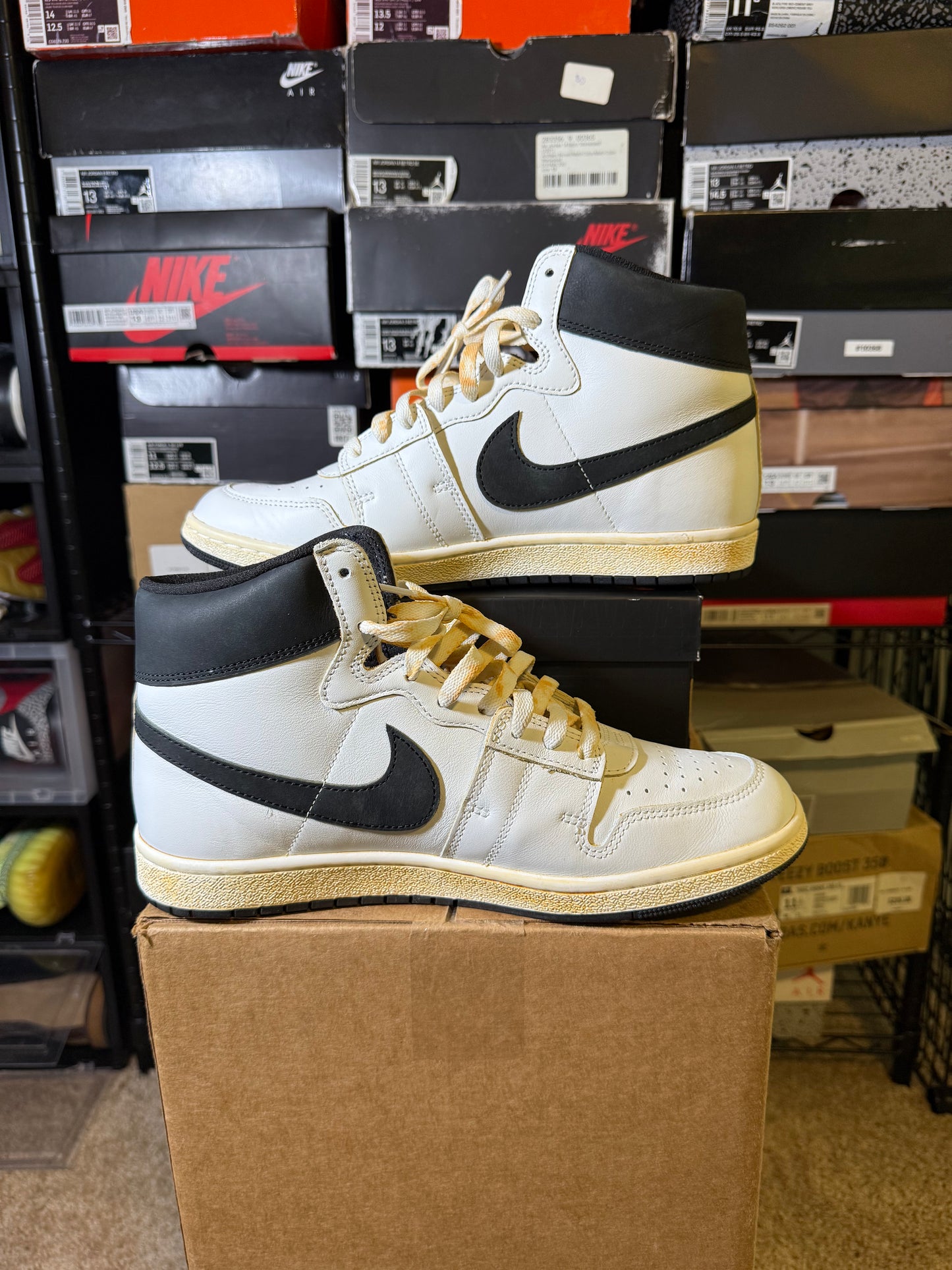 Size 11 - A Ma Maniére x AJ Air Ship PE SP White Black