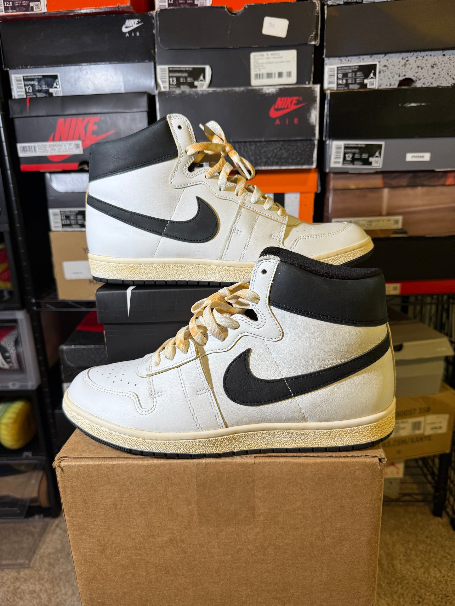 Size 11 - A Ma Maniére x AJ Air Ship PE SP White Black