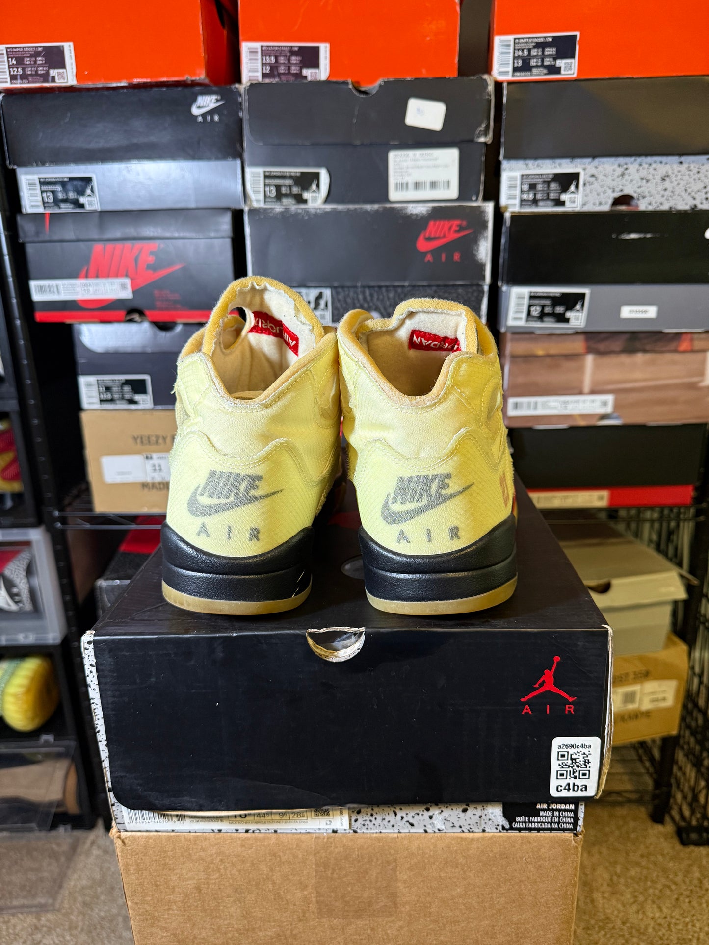 Size 10.5 - AJ 5 SP x Off-White Mid Sail