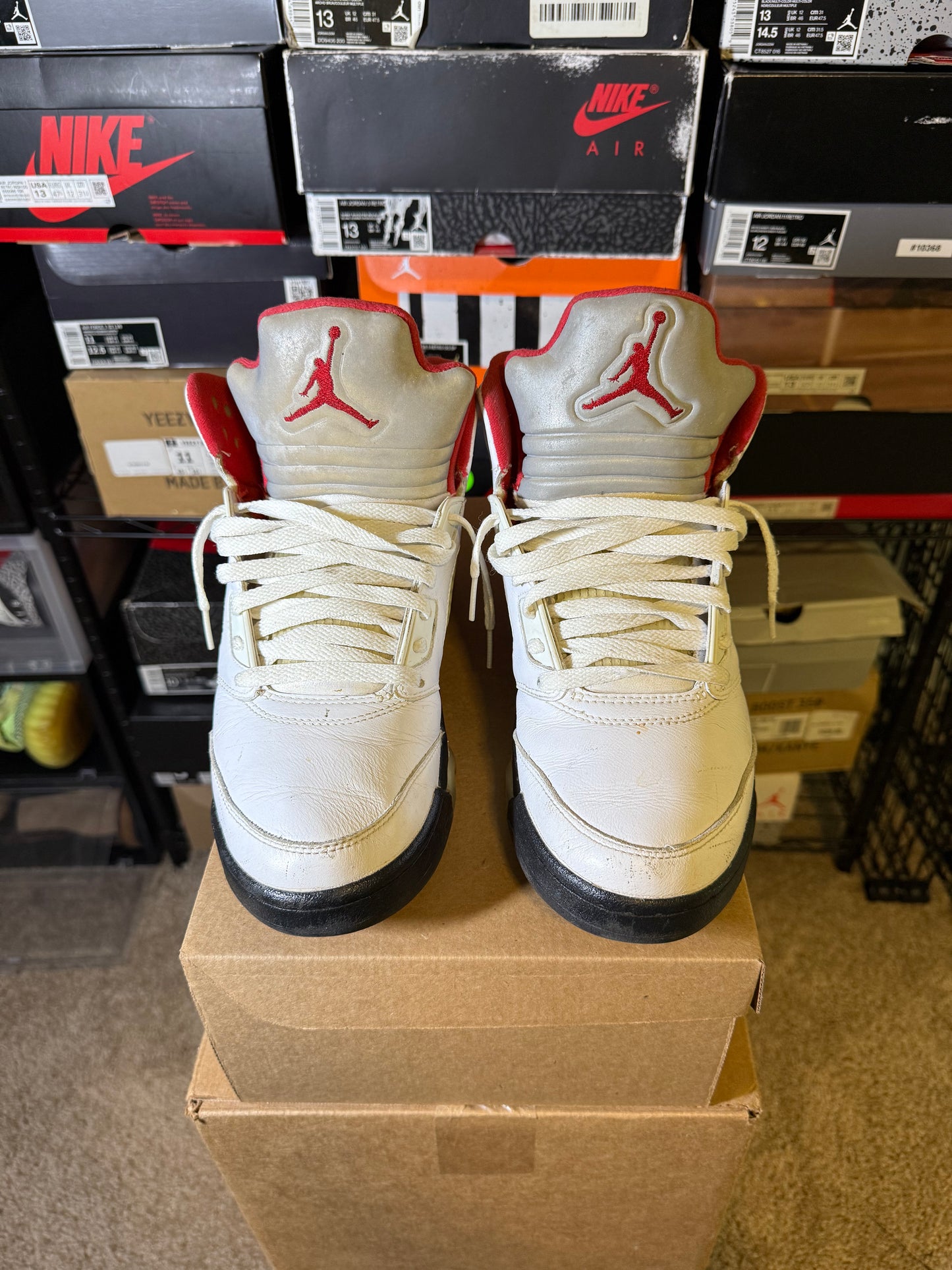 Size 9 - AJ 5 Retro Mid Fire Red