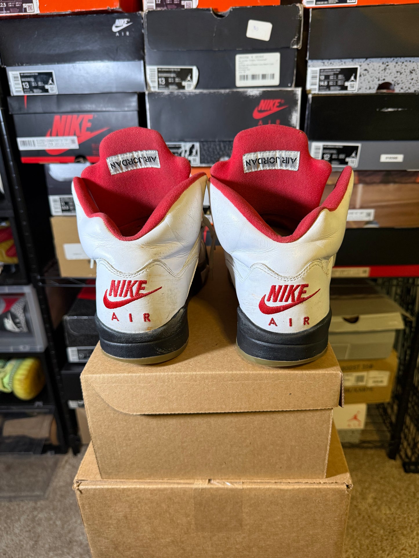 Size 9 - AJ 5 Retro Mid Fire Red