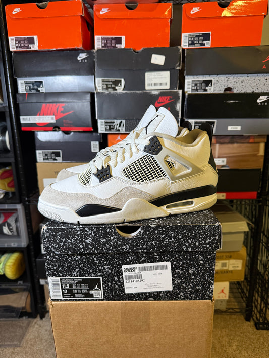 Size 11.5 - AJ 4 Retro Mid Military Black