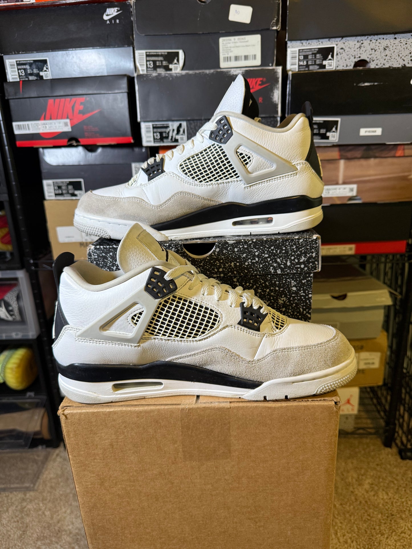 Size 11.5 - AJ 4 Retro Mid Military Black