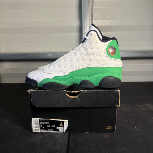 Size 7Y - AJ 13 Lucky Green