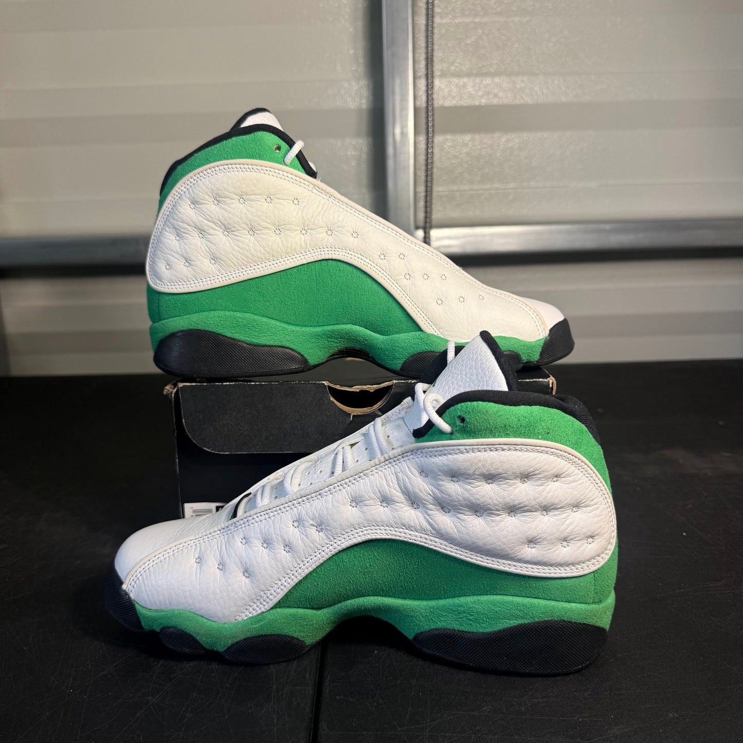 Size 7Y - AJ 13 Lucky Green