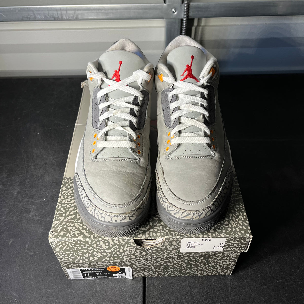 Size 11 - AJ 3 Cool Grey