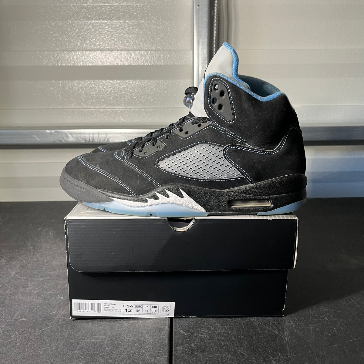 Size 12 - AJ 5 University Blue