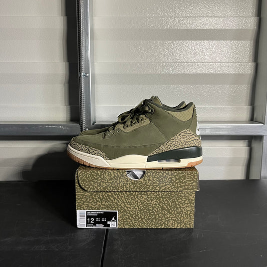 Size 12 - AJ 3 Retro Medium Olive