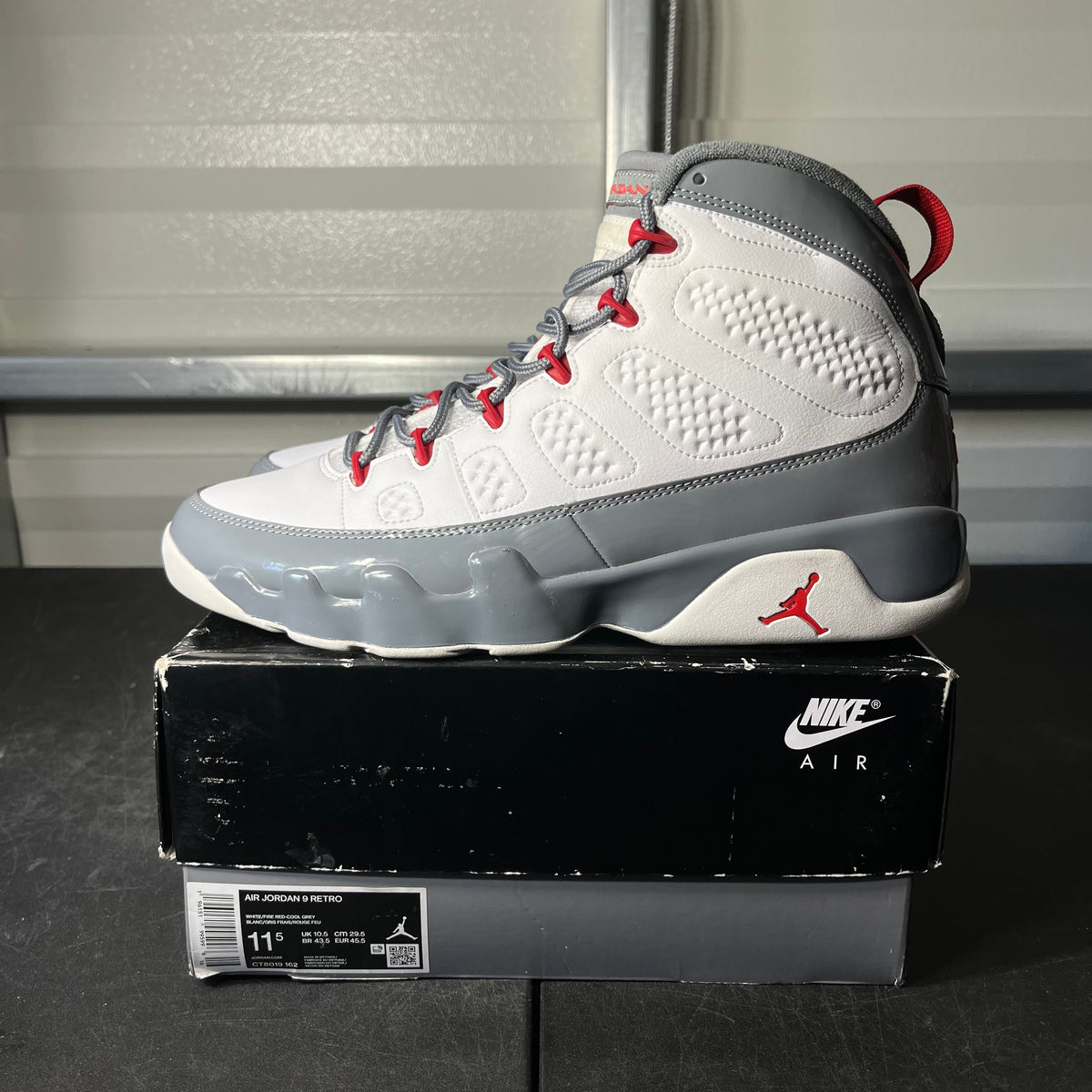 Size 11.5 - AJ 9 Fire Red